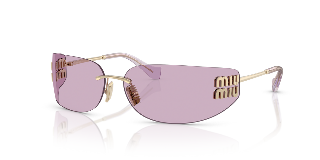 Miu Miu MU A51S ZVN90O Pale Gold Sunglasses for Woman - LookerOnline