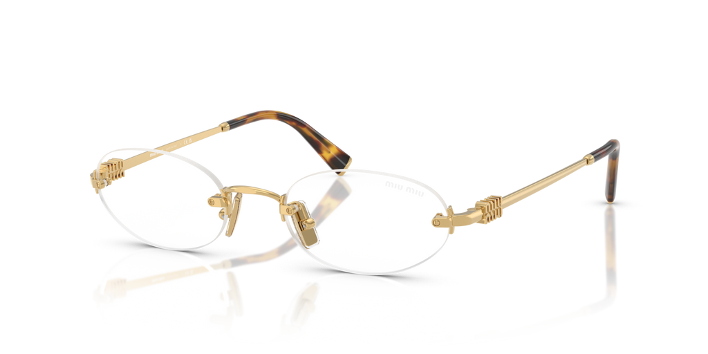 Miu Miu MU A54S 5AK08N Gold Sunglasses for Woman - LookerOnline