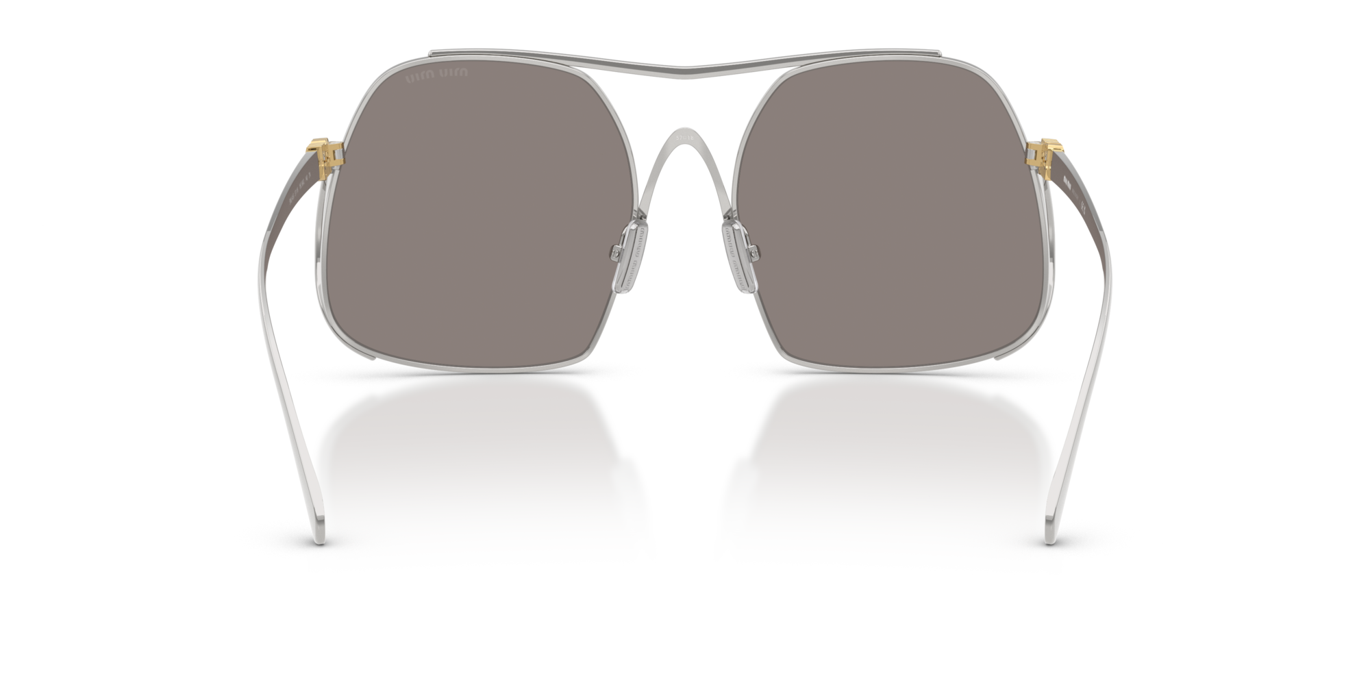 Miu Miu MU A55S 1BC80Q Silver Sunglasses for Woman Miu Miu MU A55S 1BC80Q Silver Sunglasses for Woman