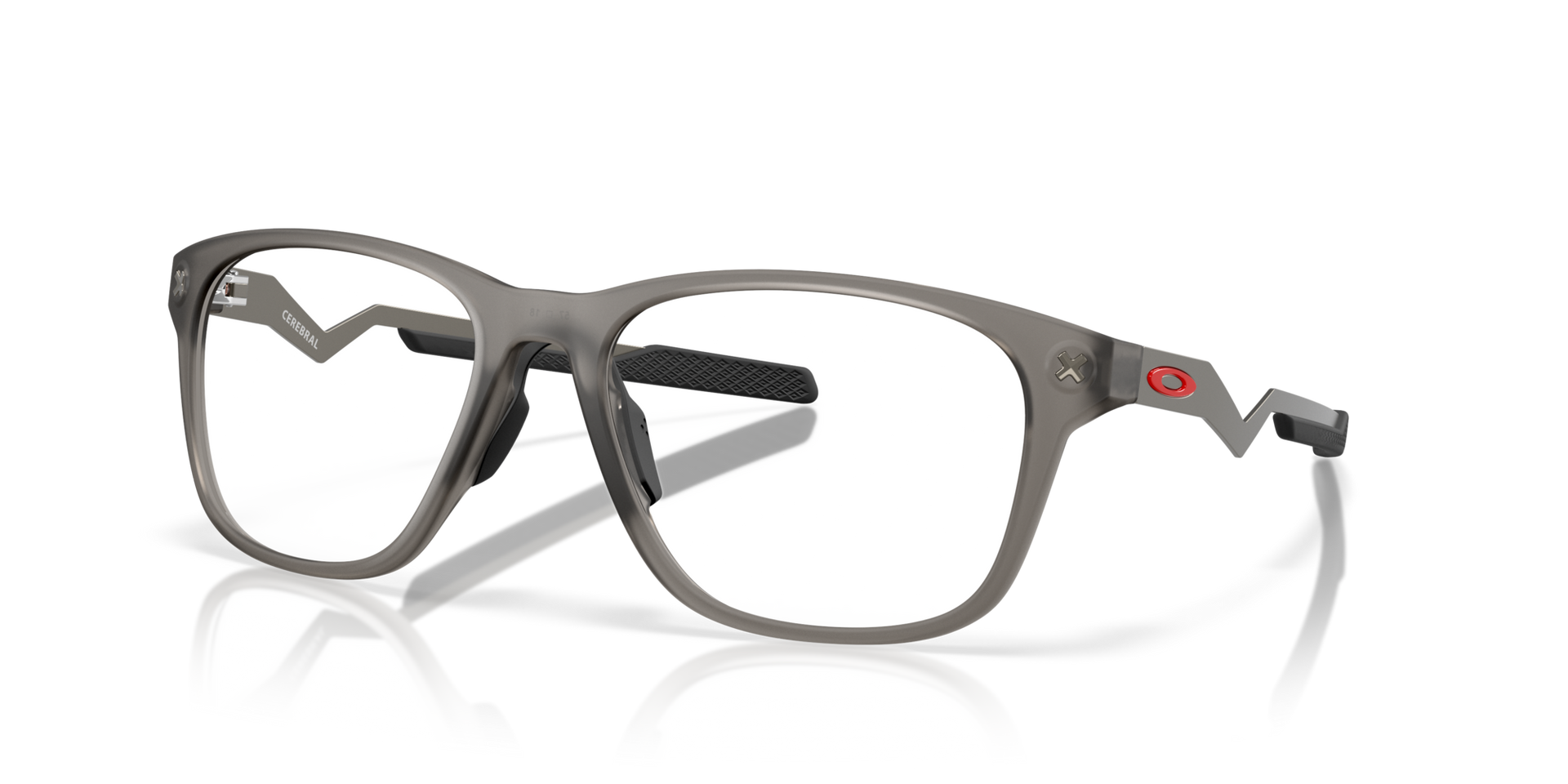 Oakley Cerebral OX8187 818702 Satin Grey Smoke Eyeglasses for Man