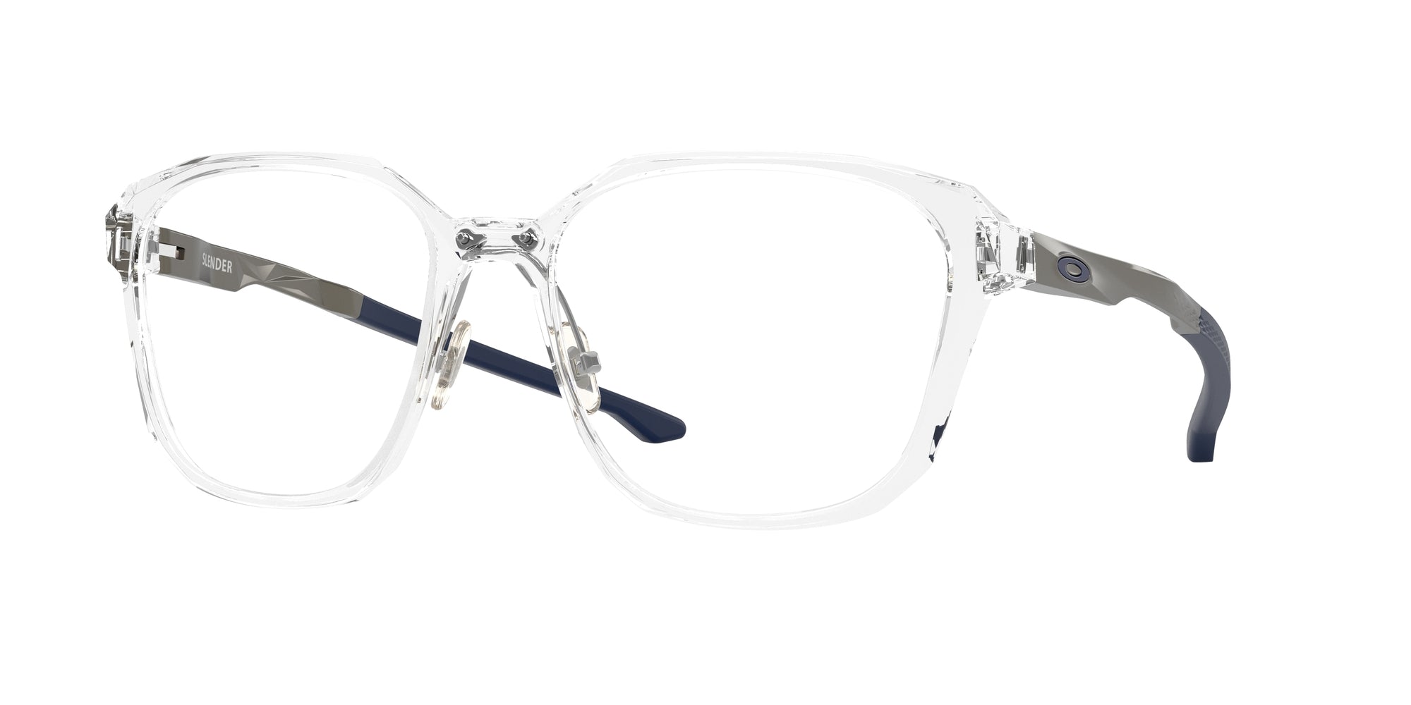 Oakley Slender OX8193 819303 Polished Clear Eyeglasses for Man