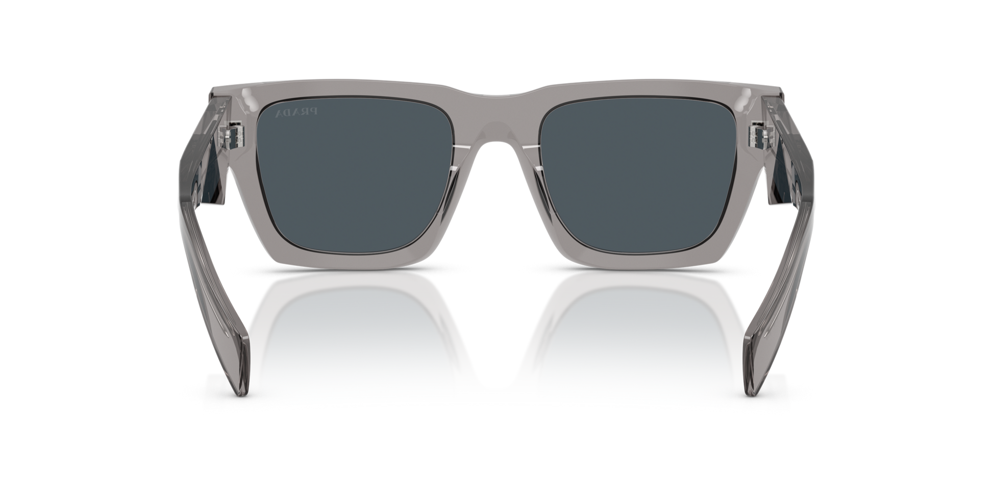Prada PR A06S 16Z70B Sunglasses Transparent Dark Grey for Man Prada PR A06S 16Z70B Sunglasses Transparent Dark Grey for Man