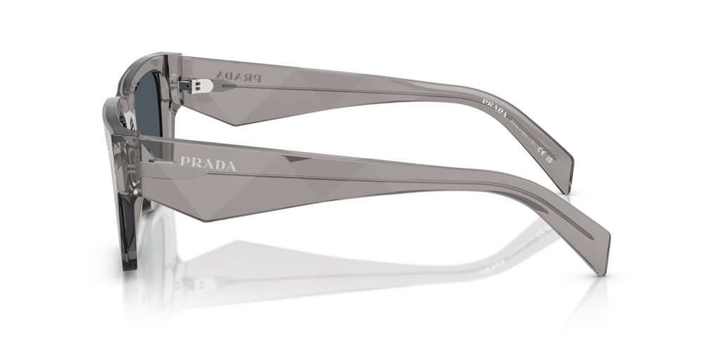 Prada PR A06S 16Z70B Sunglasses Transparent Dark Grey for Man