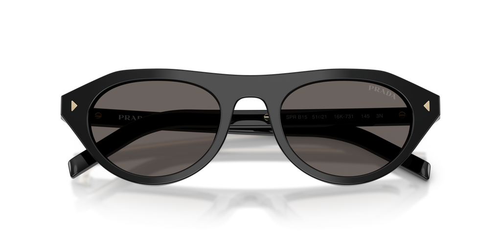PRADA プラダ サングラス SPR 15H 65◻︎15 77I-3M1 Prada PR B15S 16K731 Sunglasses Black for Woman - LookerOnline