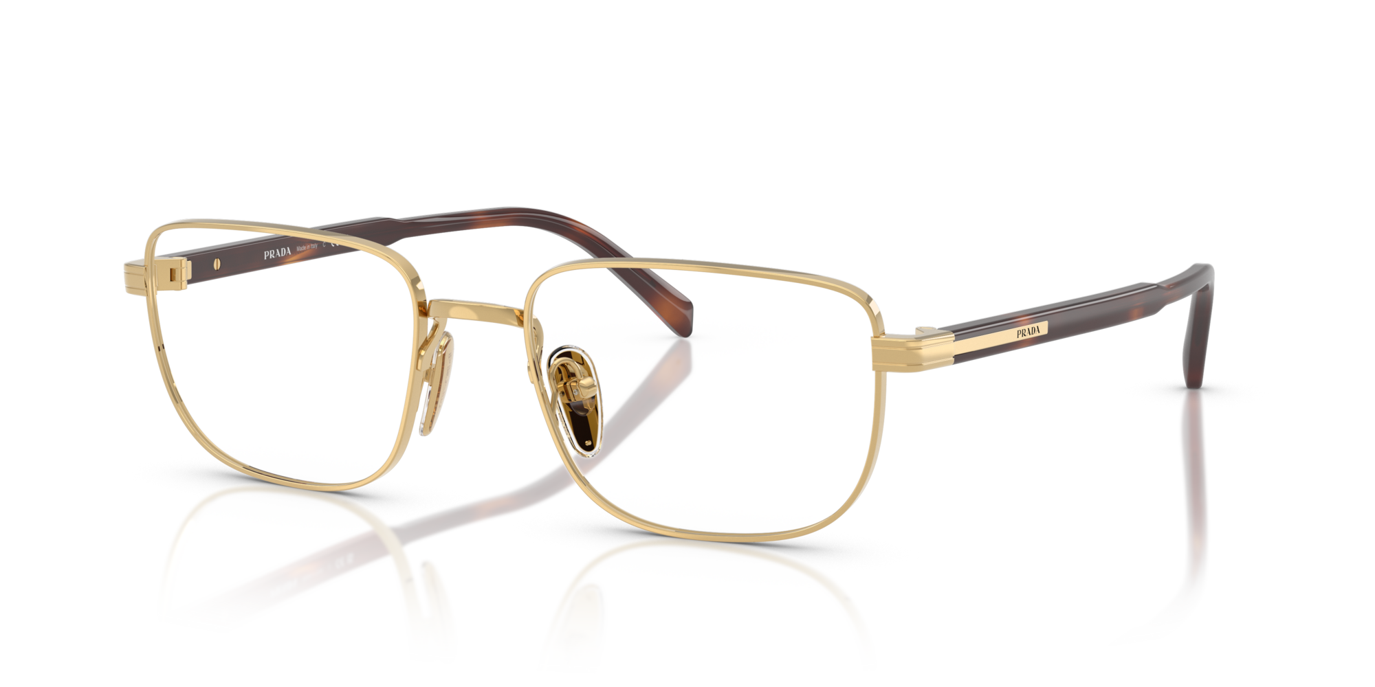 Prada PR B54V 5AK1O1 Eyeglasses Gold for Woman – LookerOnline Prada PR B54V 5AK1O1 Eyeglasses Gold for Woman – LookerOnline