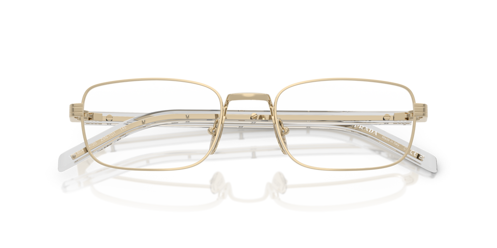 Prada PR B54V ZVN1O1 Eyeglasses Pale Gold for Woman