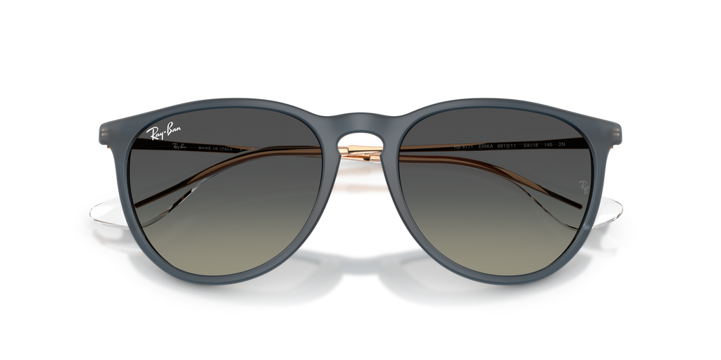 Ray-Ban Erika RB4171 681311 Rubber Blue Sunglasses for Woman