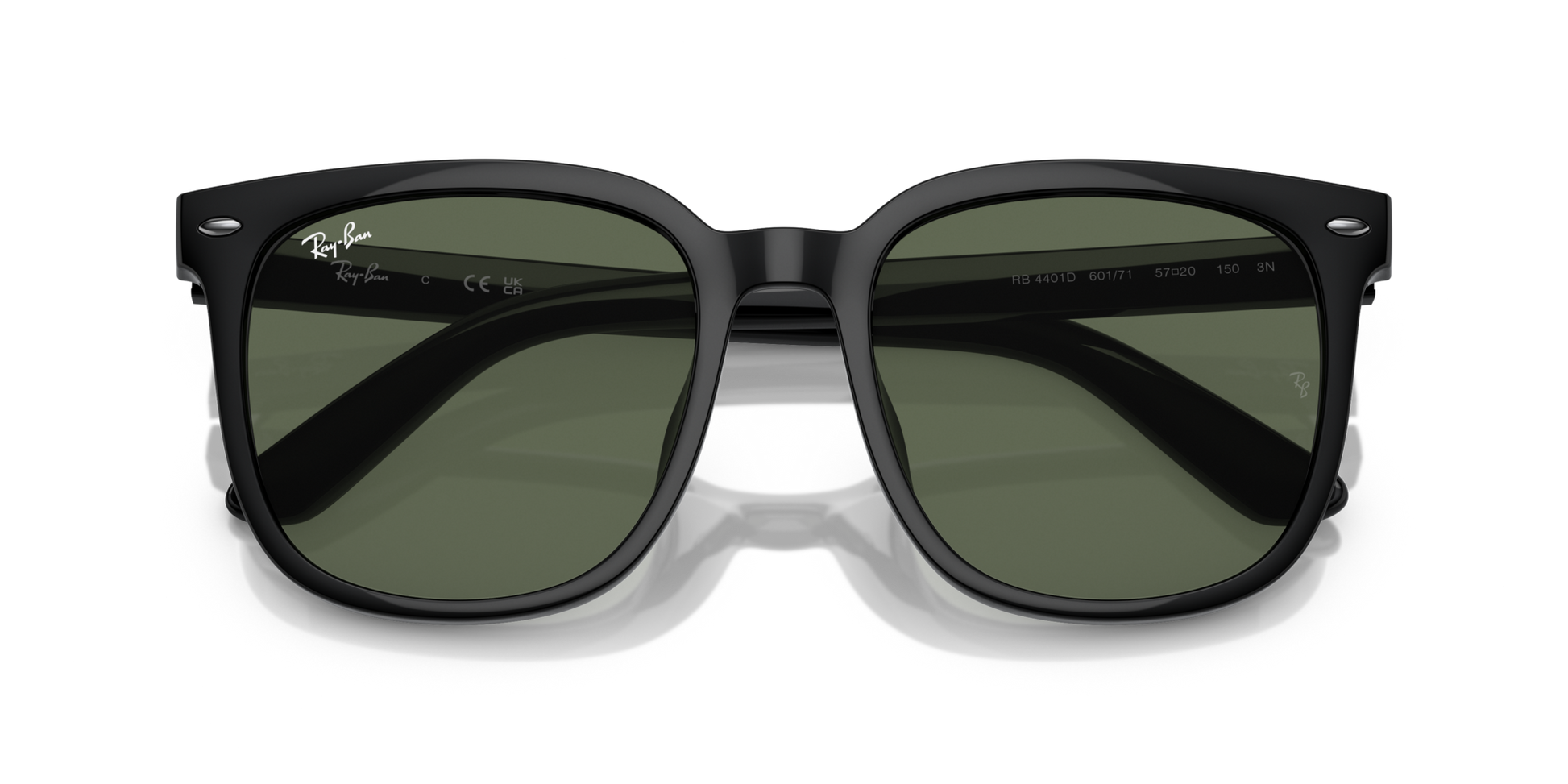 Ray-Ban RB4401D 601/71 Black Sunglasses for Men and Women Ray-Ban RB4401D 601/71 Black Sunglasses for Men and Women