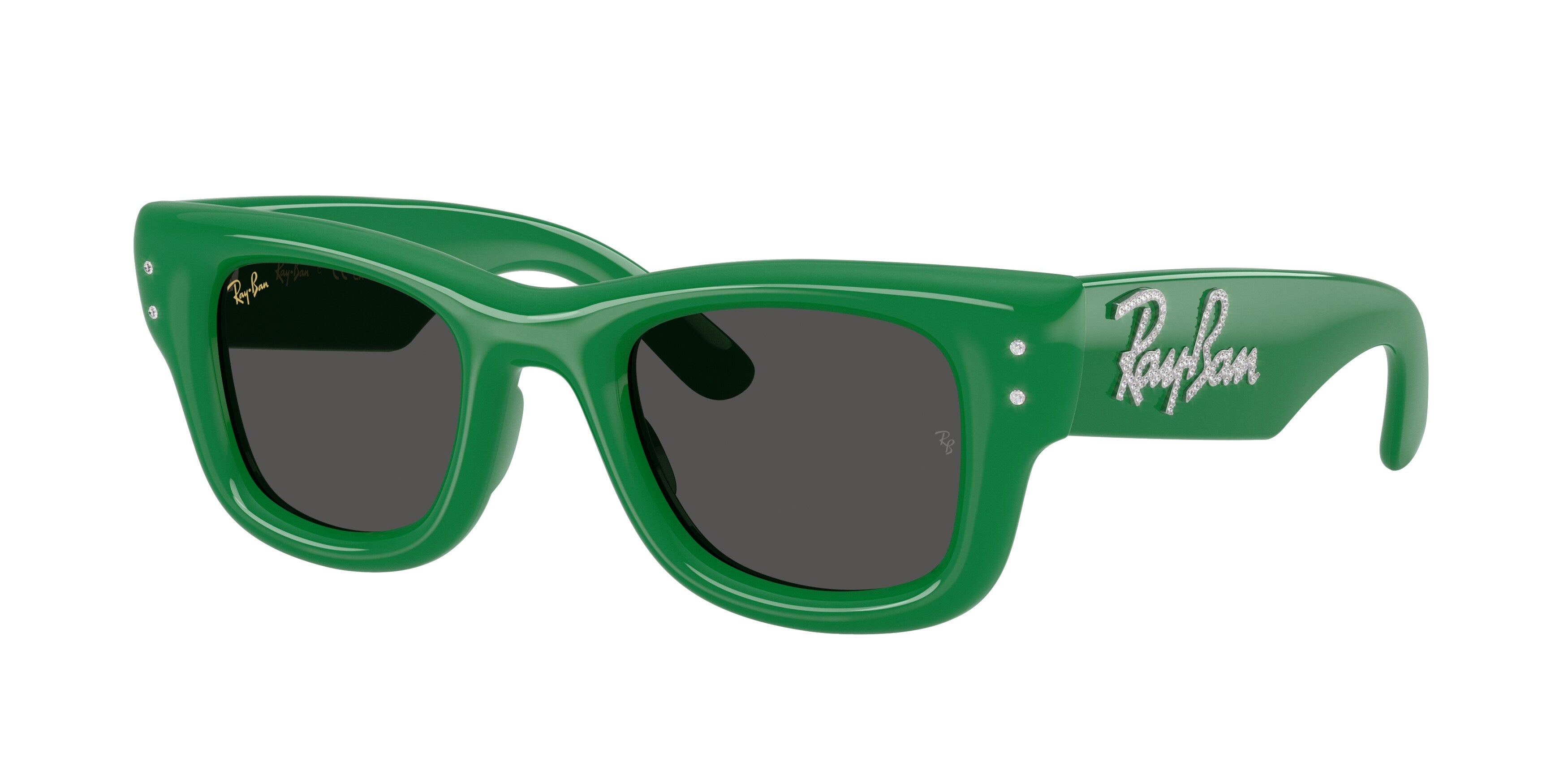 【まりちょろ】Ray Ban WAYFARER Ray-Ban Wayfarer Puffer RB4940 683487 Green Sunglasses for Men and