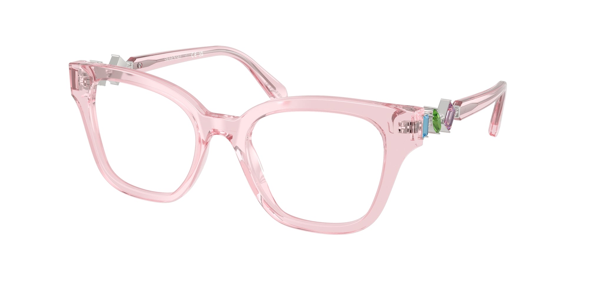 Swarovski SK2048 3001 Transparent Pink Eyeglasses for Woman