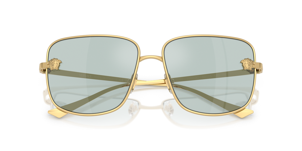 NEW VERSACE VE2282 1002/9C WOMEN SUNGLASSES GOLD/BLUE VE2282 10029C EYEWEAR NEW VERSACE VE2282 1002/9C WOMEN SUNGLASSES GOLD/BLUE VE2282  main image 2