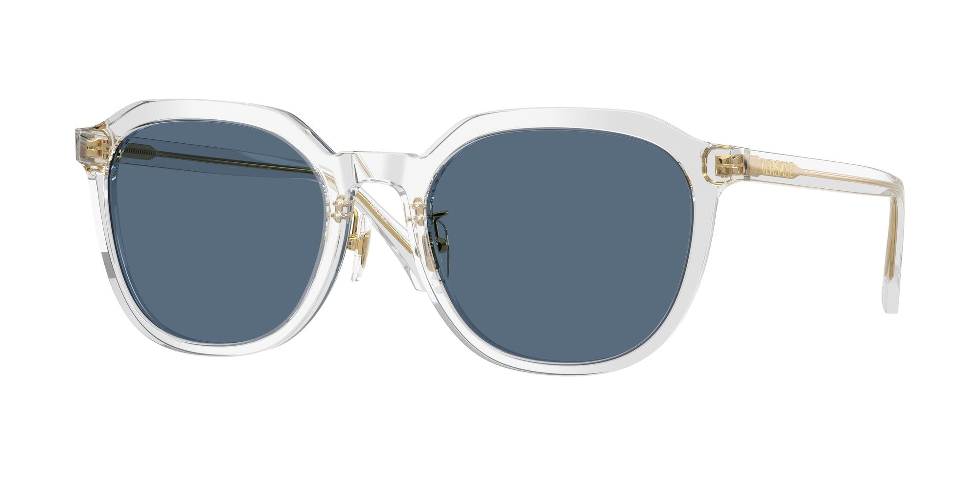 Versace VE4493D 551971 Transparent Grey Sunglasses for Woman