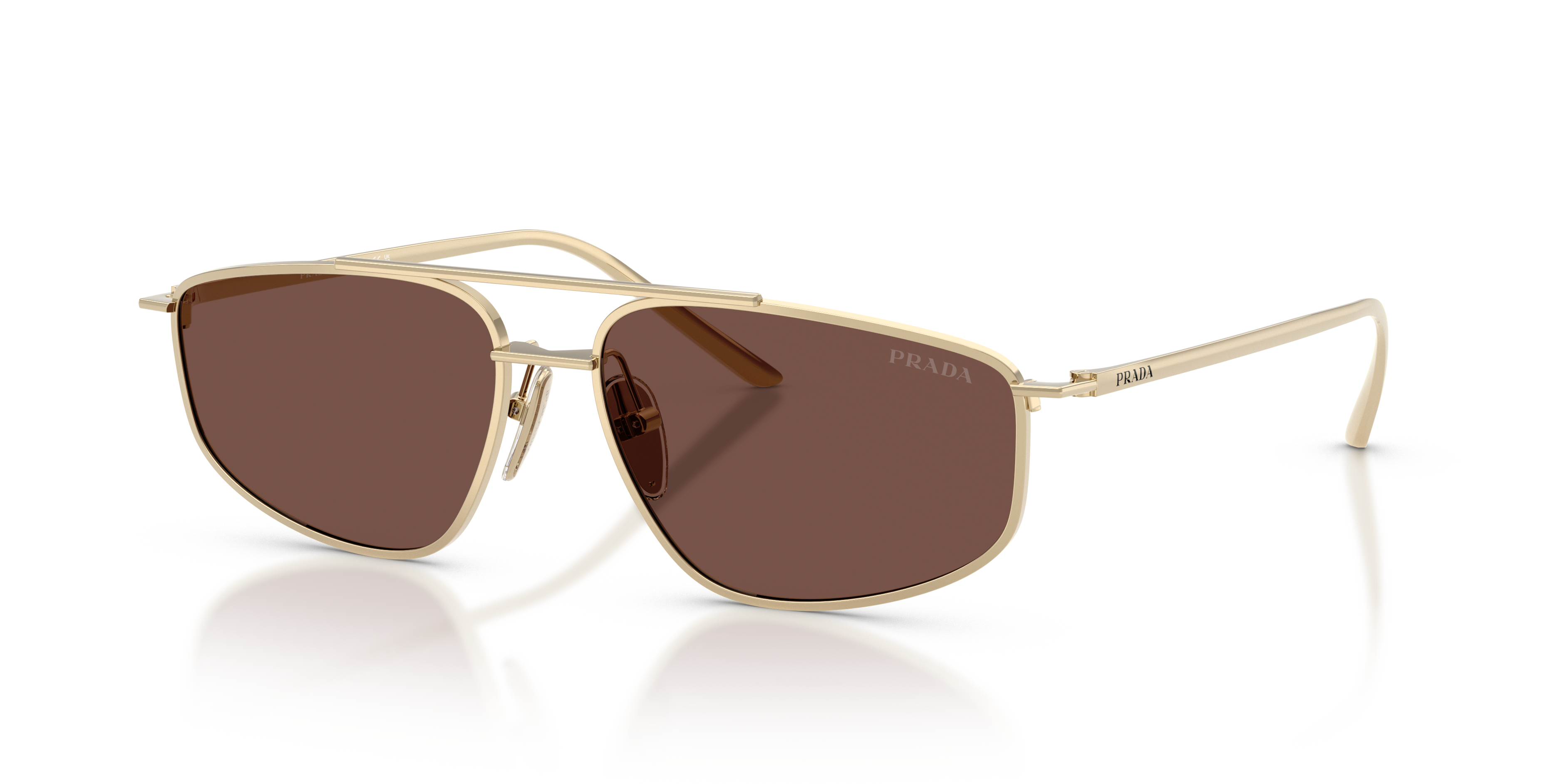 Prada PR A51S ZVN50C Sunglasses Pale Gold for Woman - LookerOnline Prada PR A51S ZVN50C Sunglasses Pale Gold for Woman - LookerOnline
