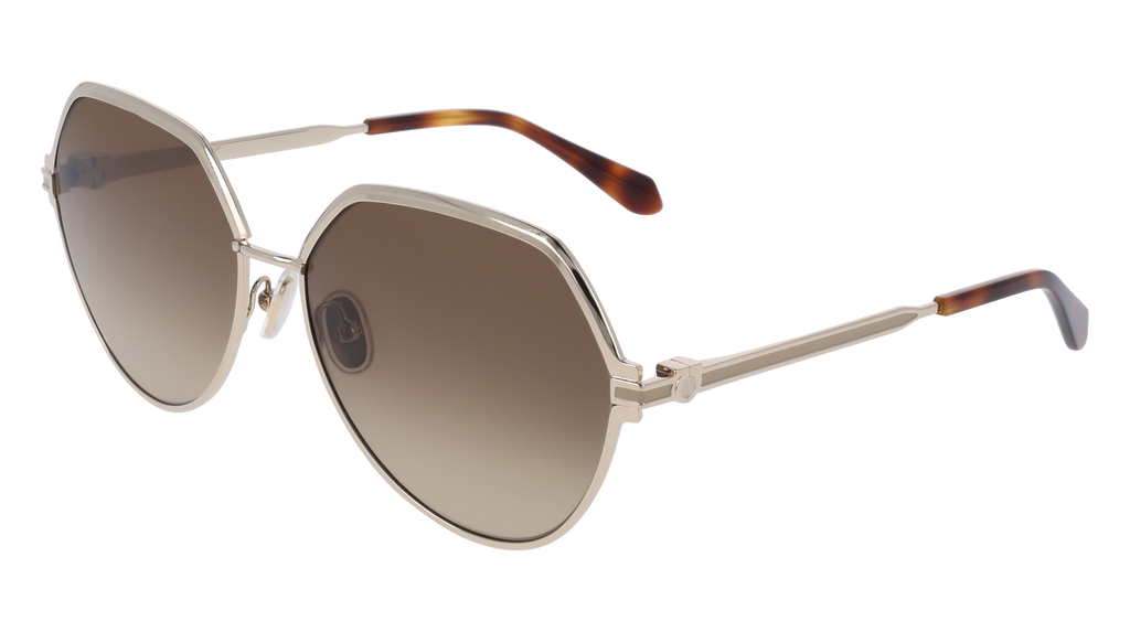 Ferragamo SF325S 745 - Gold/brown gradient Sunglasses  display picture 2
