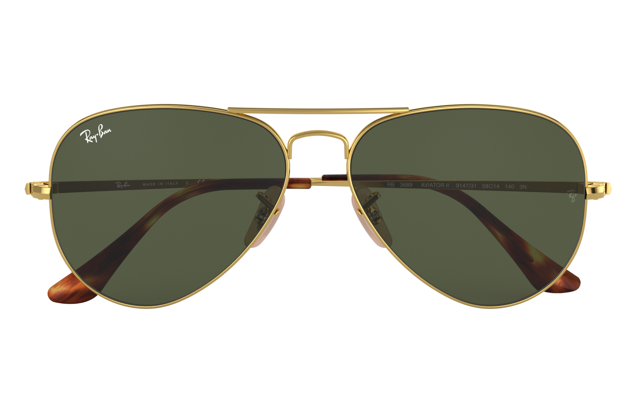 Ray-Ban RB3689 AVIATOR METAL II 914731