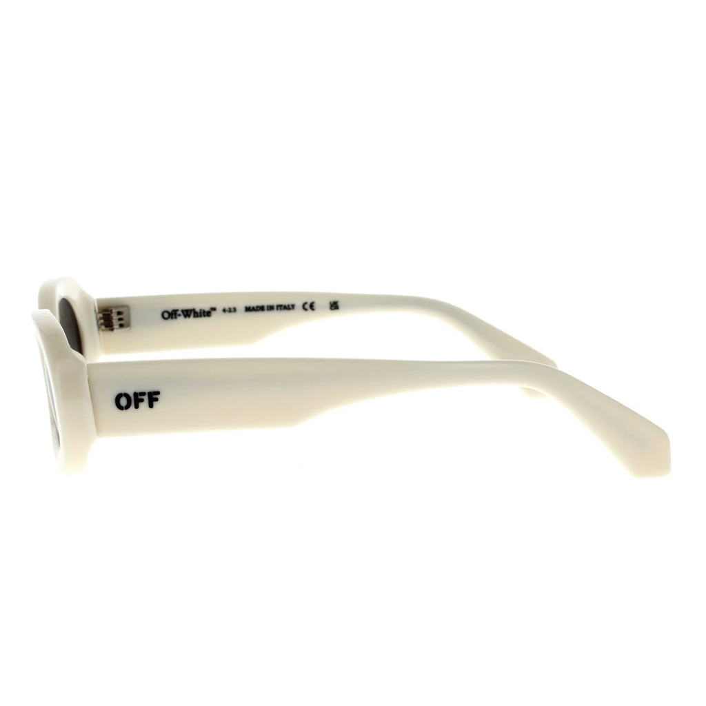 Off White AMALFI sunglasses white oval LookerOnline