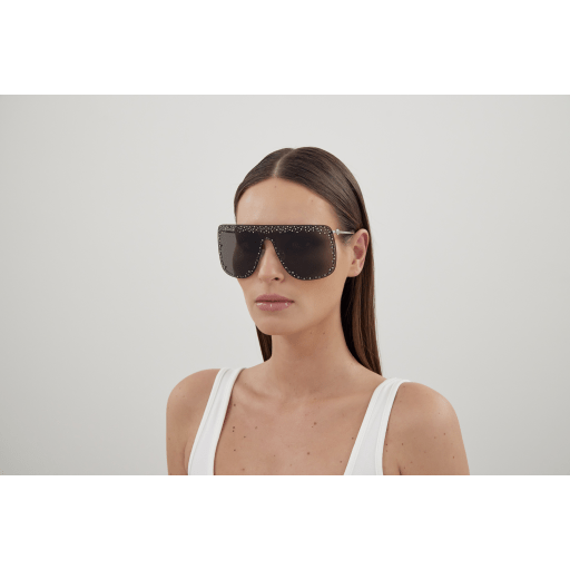 Alexander McQueen MQ0173SA - 001 Nero | Occhiale Da Sole Donna Alexander McQueen MQ0173SA - 001 Nero | Occhiale Da Sole Donna