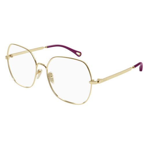 Chloe CH0020O 002 - Gold Eyeglasses for Woman | LookerOnline Chloe CH0020O 002 - Gold Eyeglasses for Woman | LookerOnline