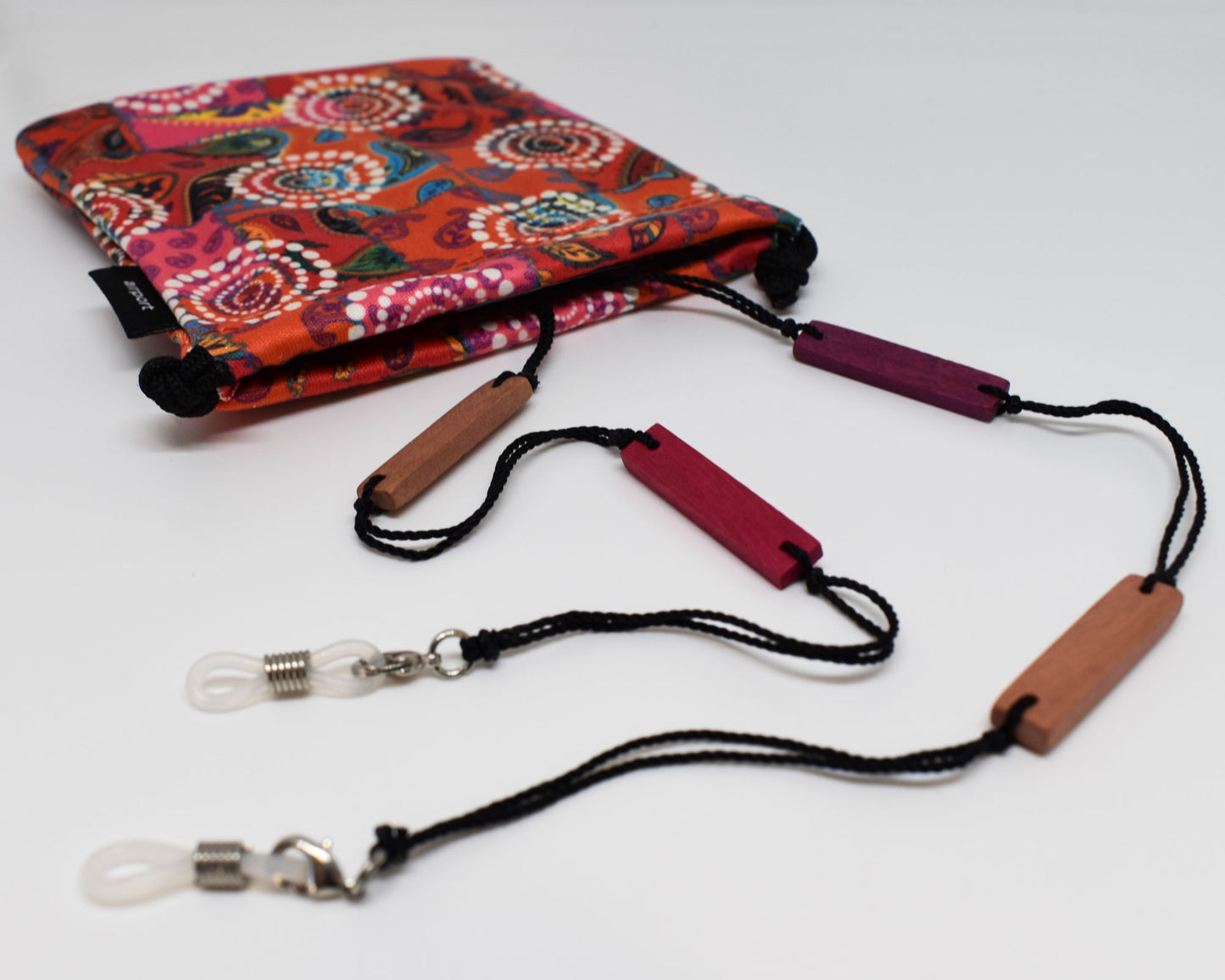 Wooden Chain - Pink Rectangular | Accessories | LookerOnline