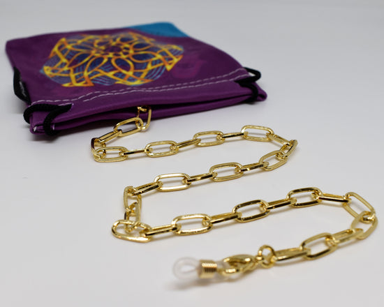 Sorrento Metal Chain - Gold Rectangular | Accessories | LookerOnline