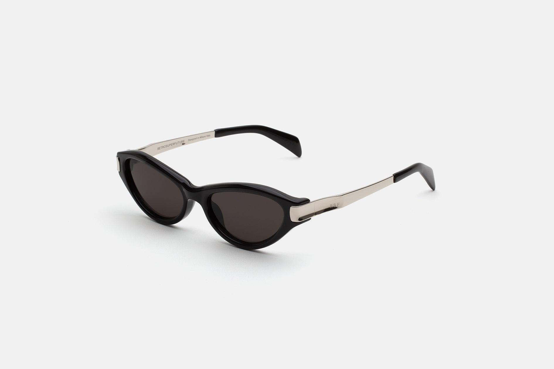 RetroSuperFuture Solazu Black & Silver QYE