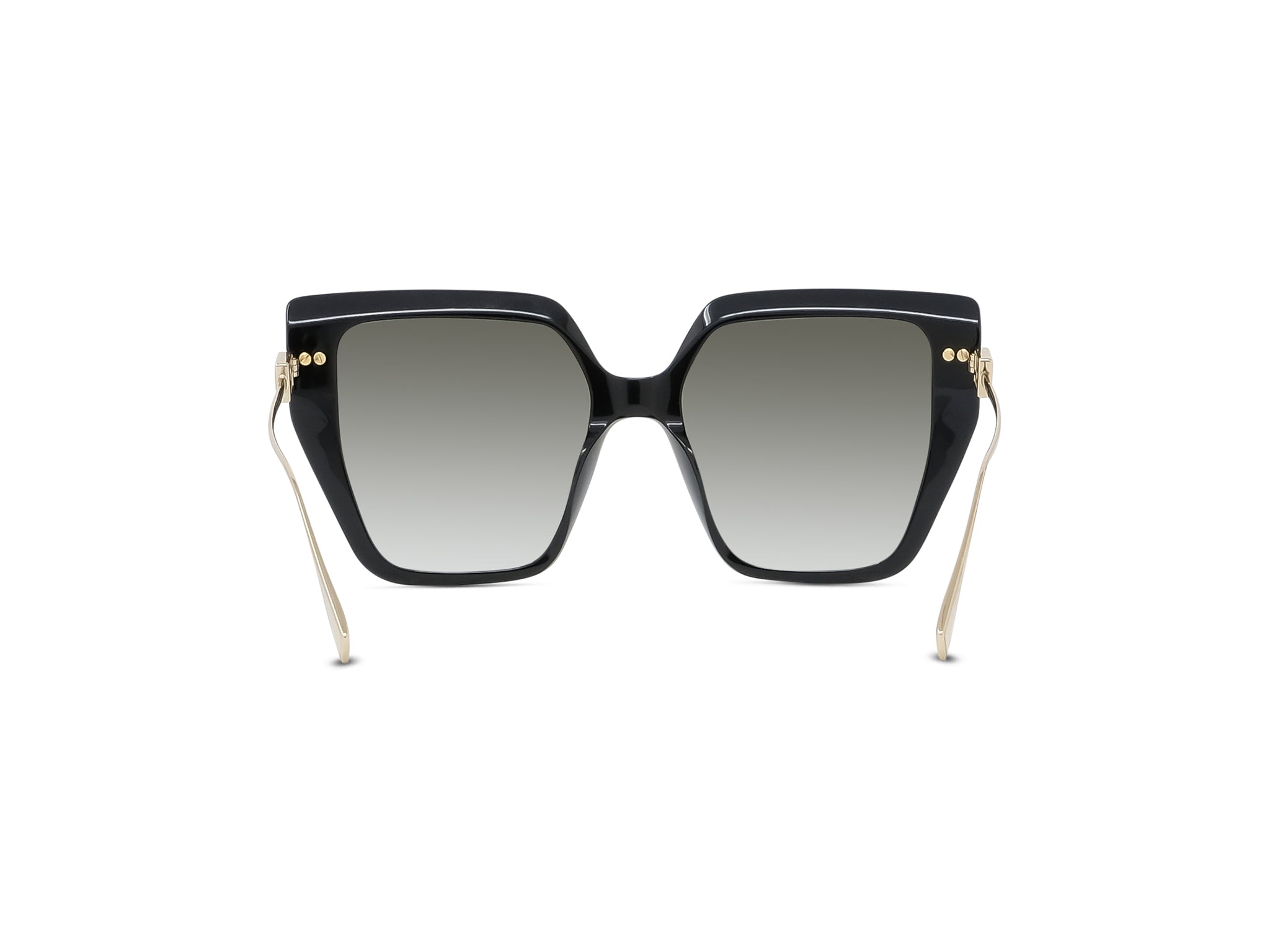 Baguette Black Geometric Sunglasses
