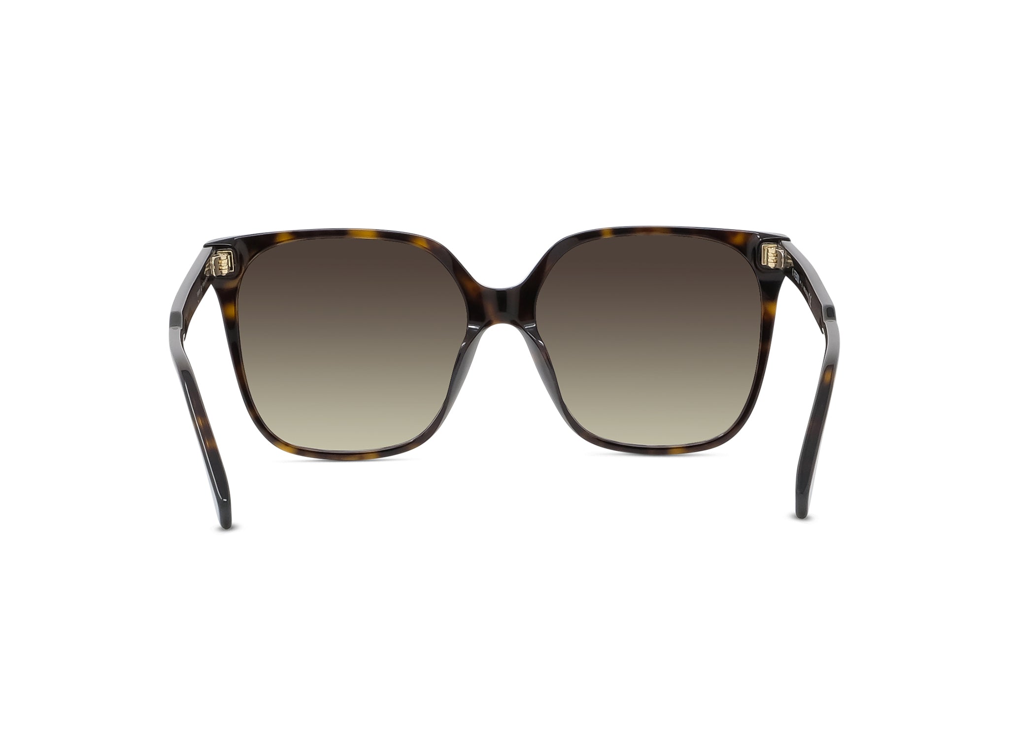 Fendi Fine Havana Geometric Sunglasses