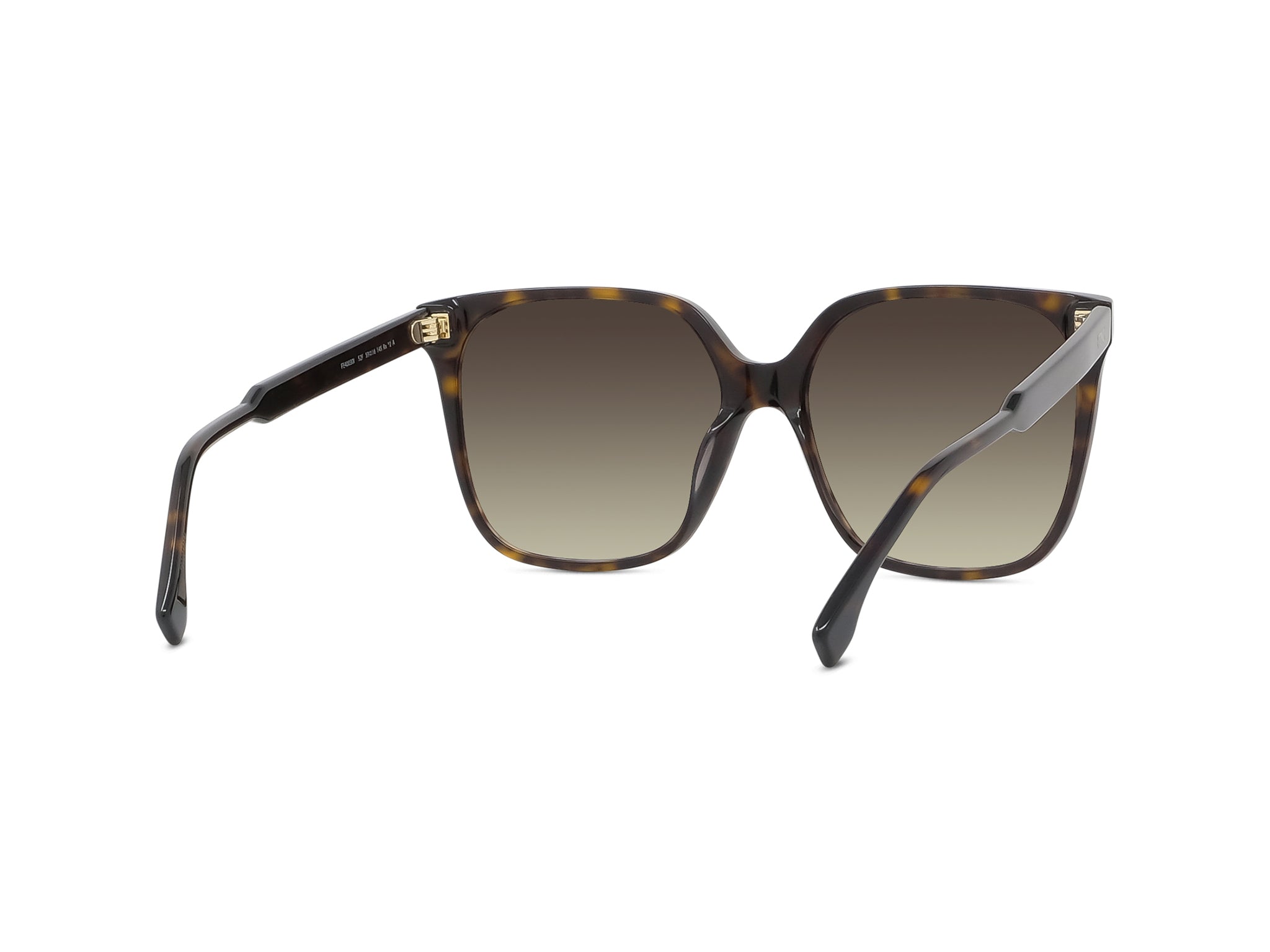 Fendi Fine Havana Geometric Sunglasses