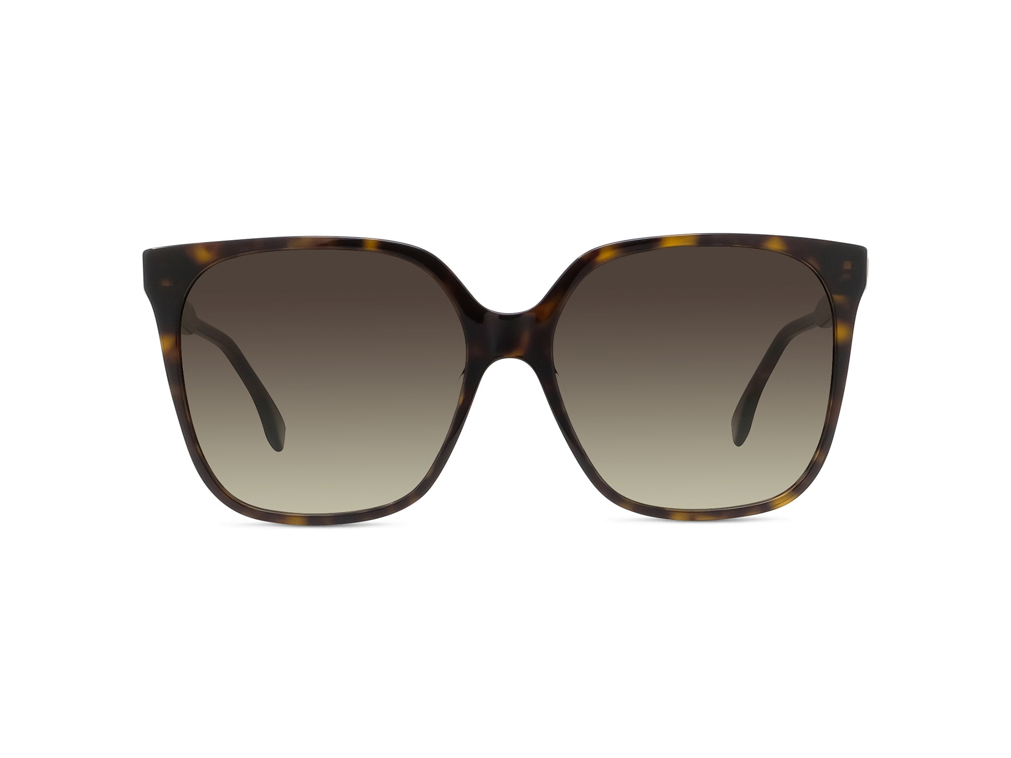 Fendi Fine Havana Geometric Sunglasses