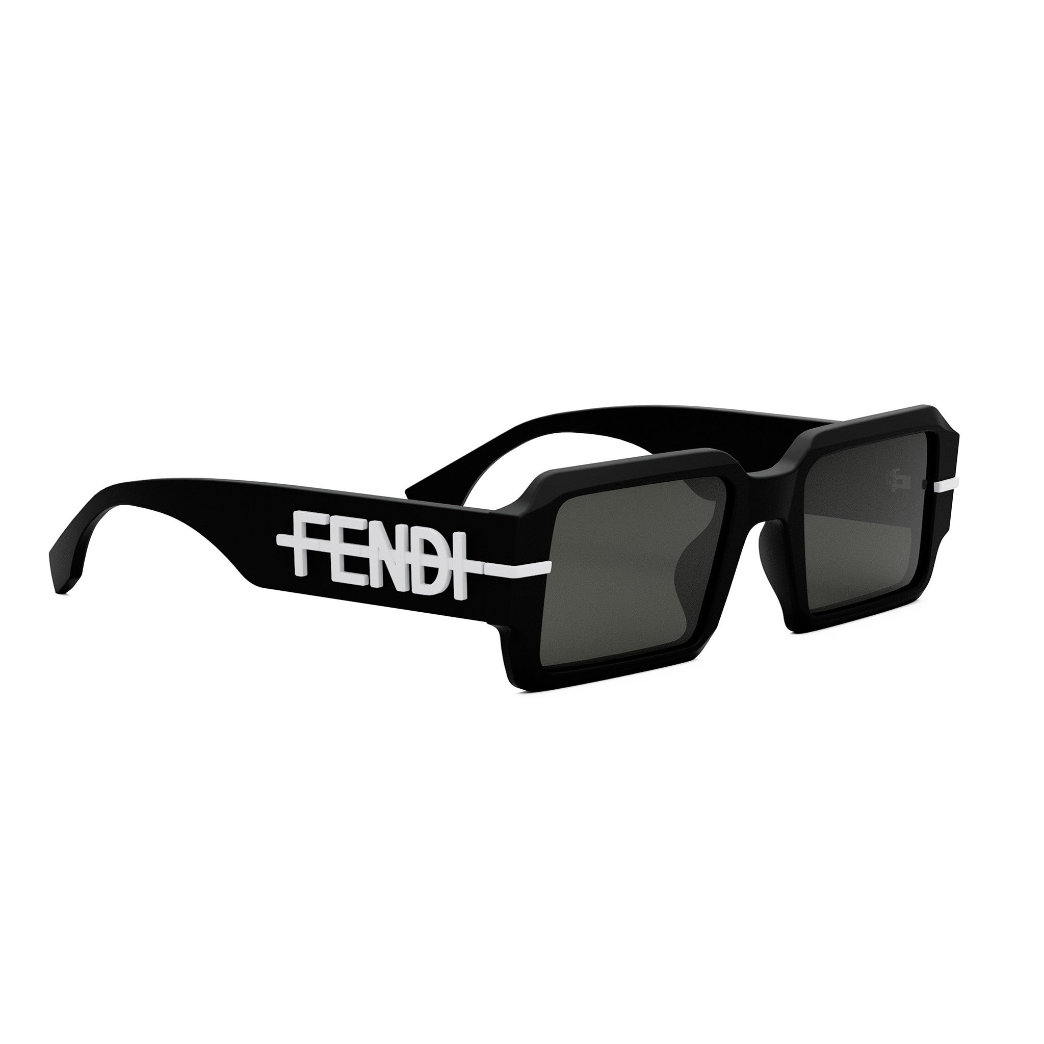 Fendigraphy Black Geometric Sunglasses