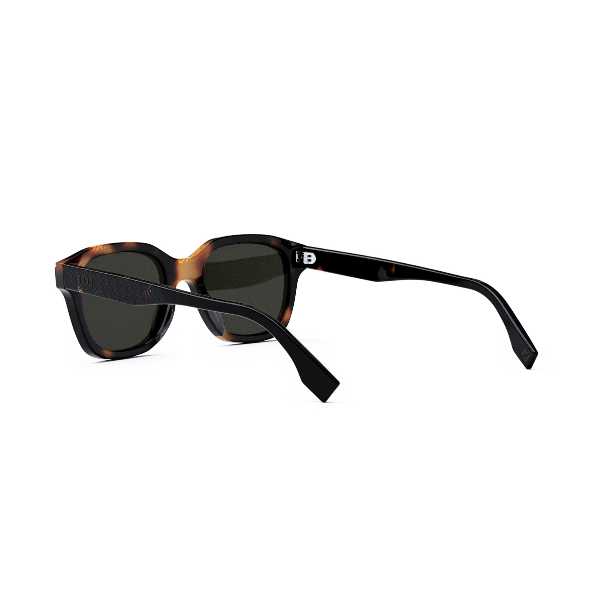 Fendi Bilayer Black Geometric Sunglasses