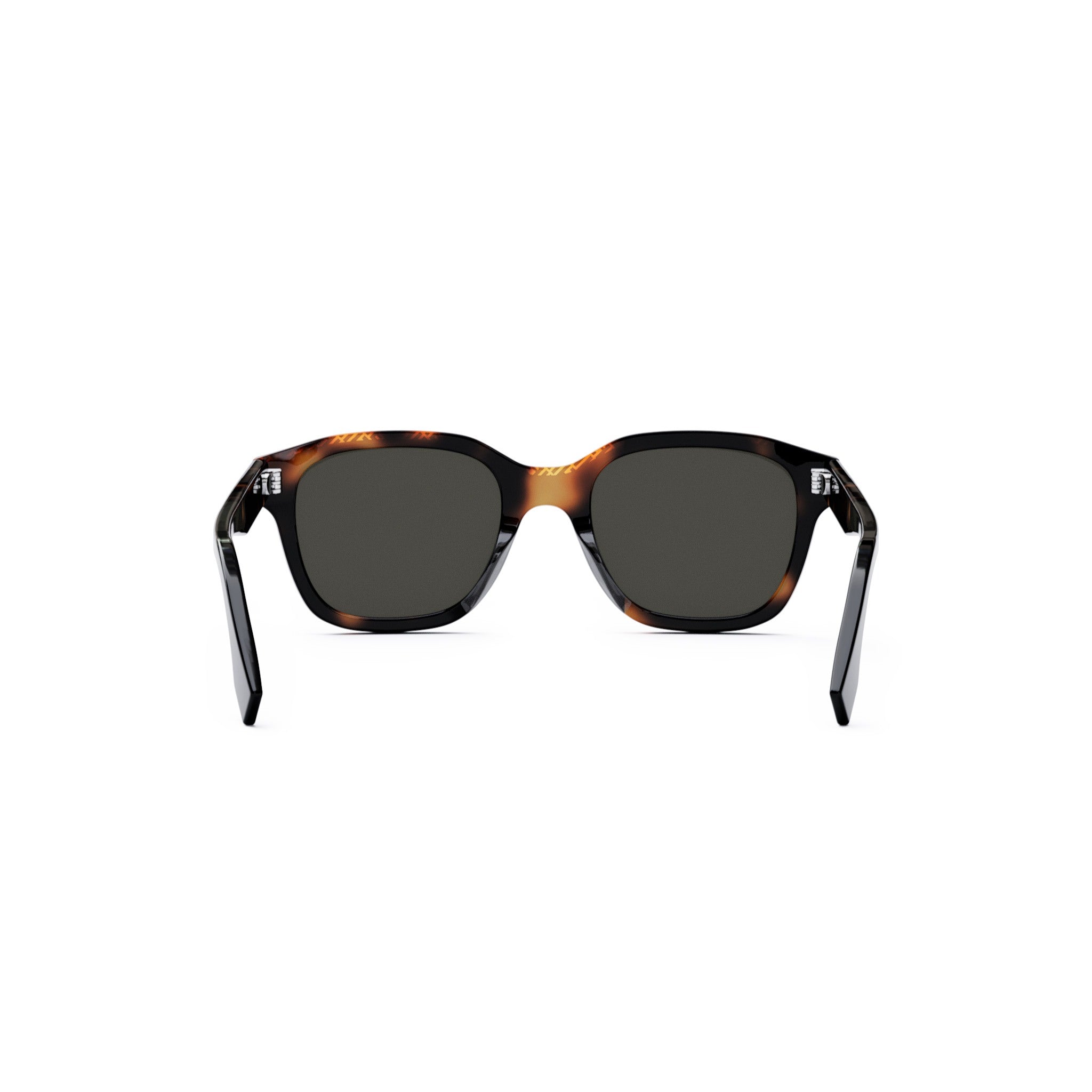 Fendi Bilayer Black Geometric Sunglasses