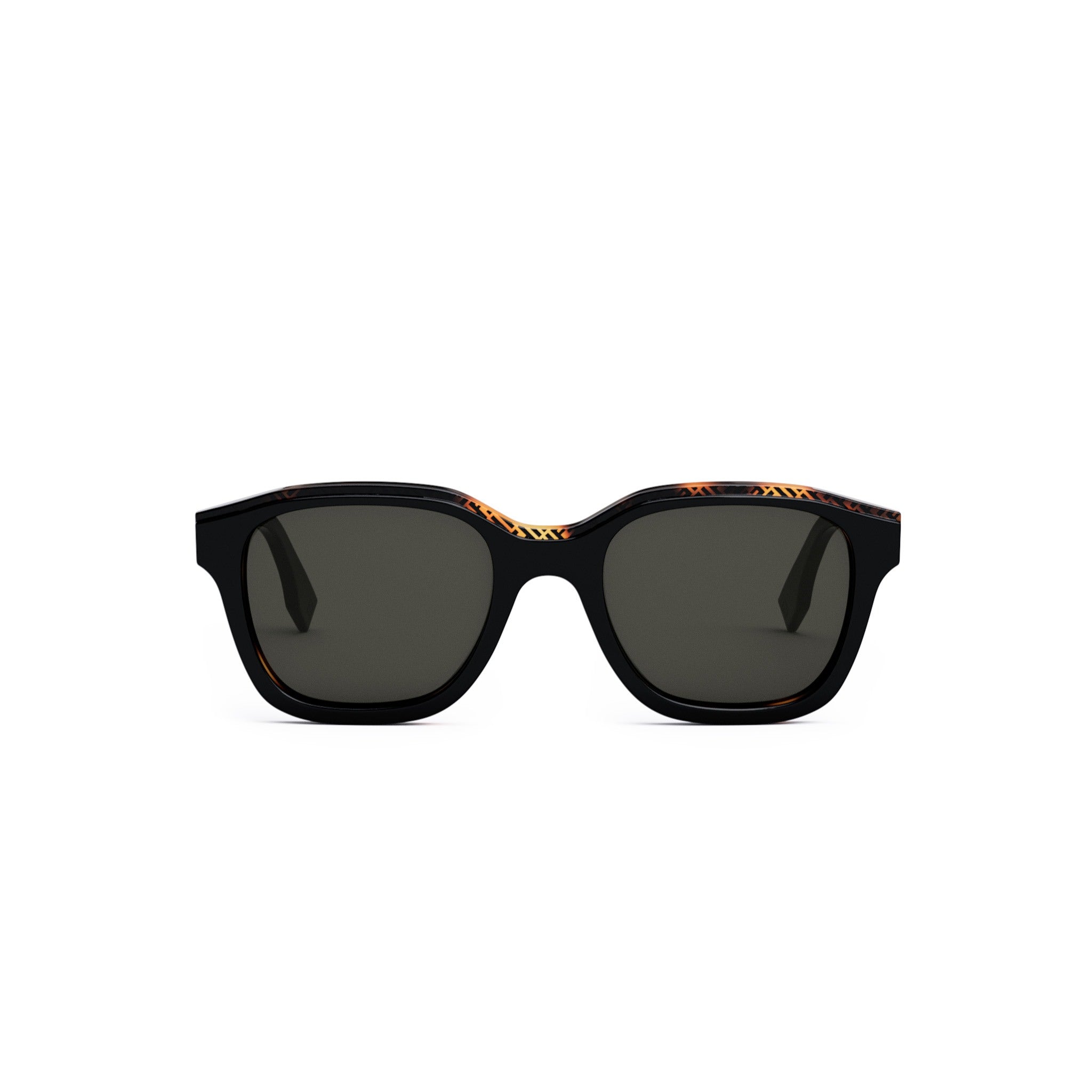 Fendi Bilayer Black Geometric Sunglasses