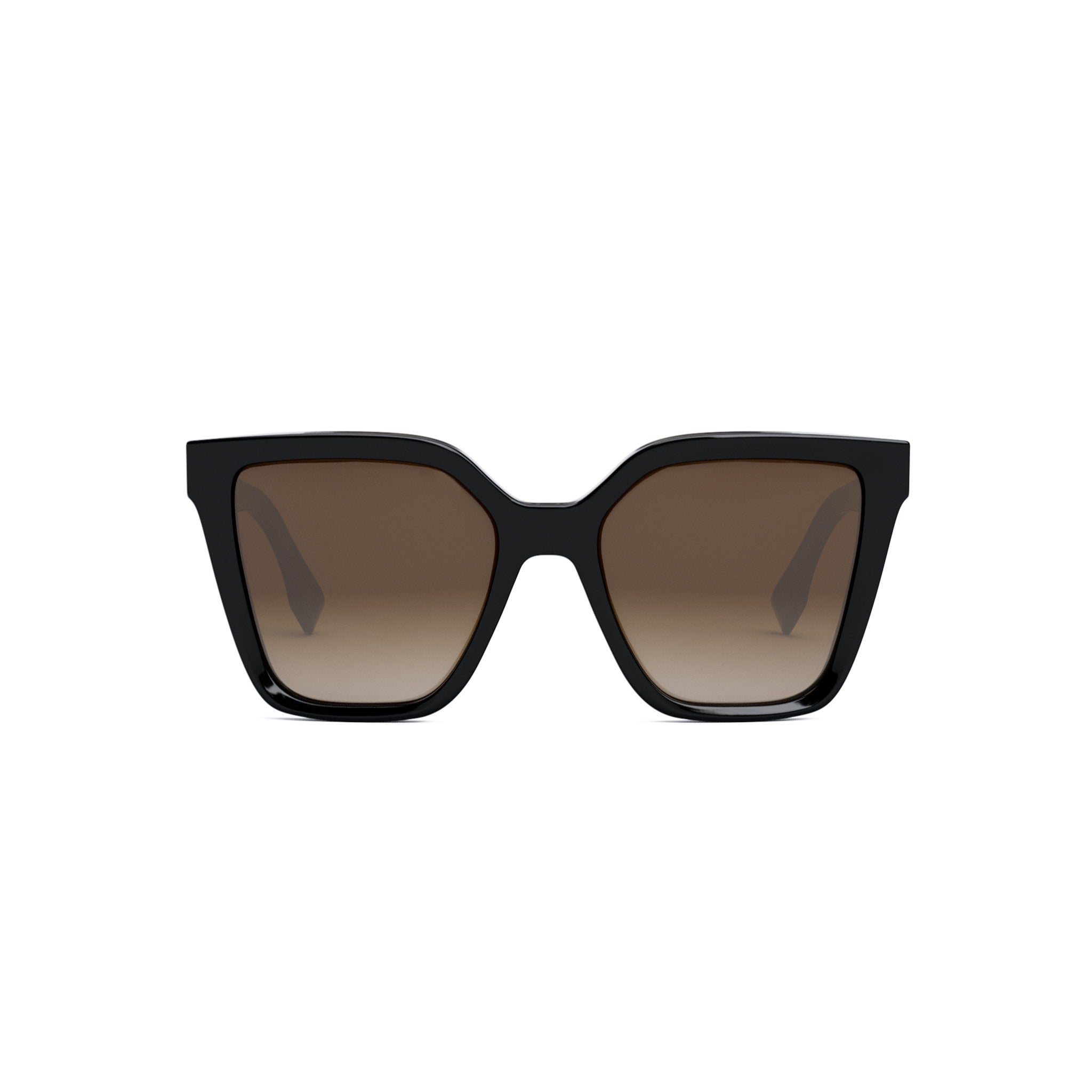 Lettering Black Geometric Sunglasses