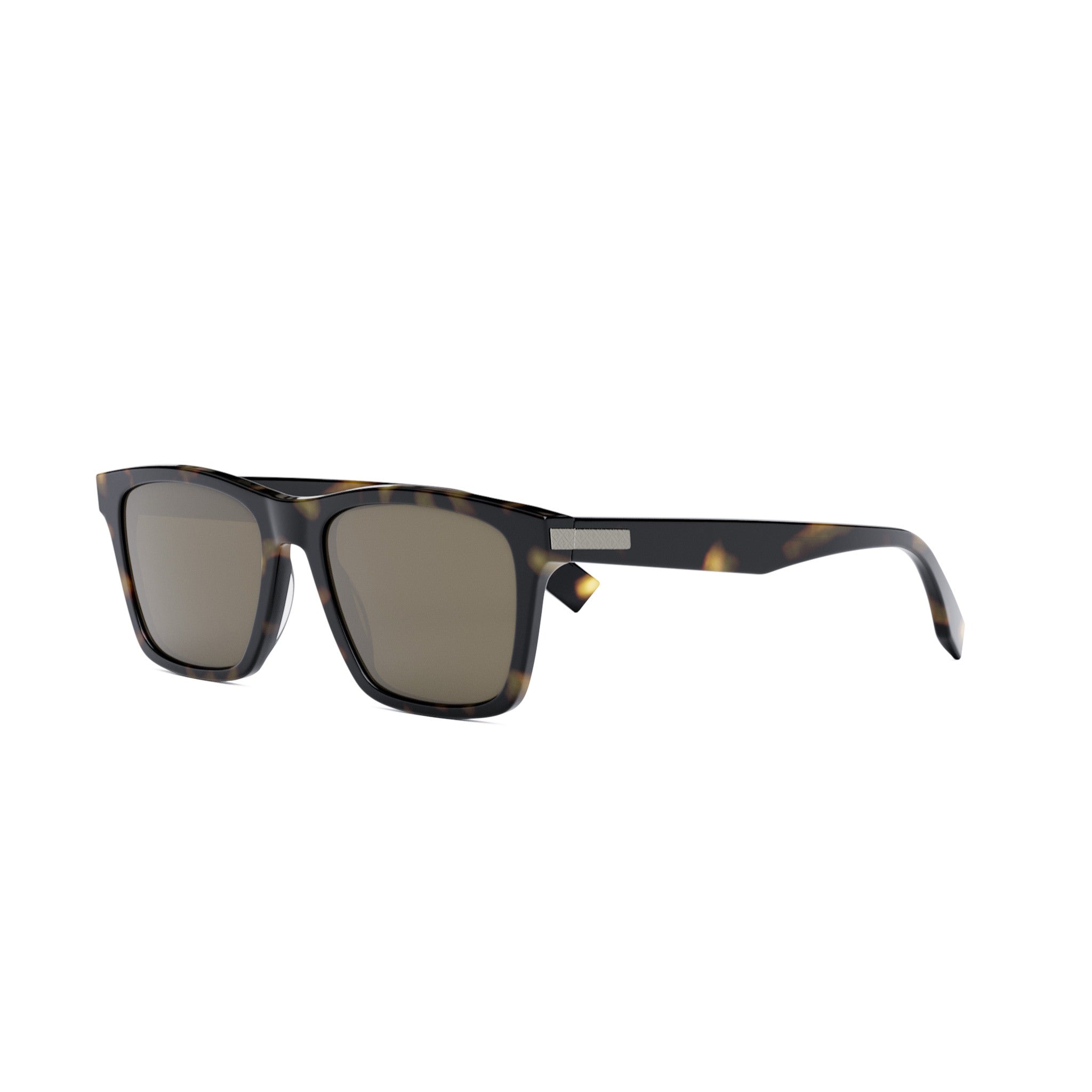 Fendi Essential Brown Geometric Sunglasses