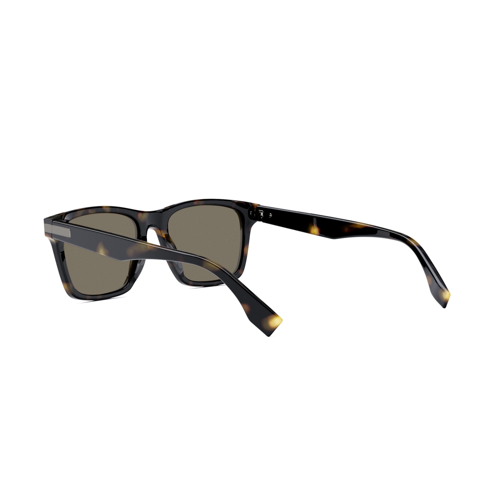 Fendi Essential Brown Geometric Sunglasses