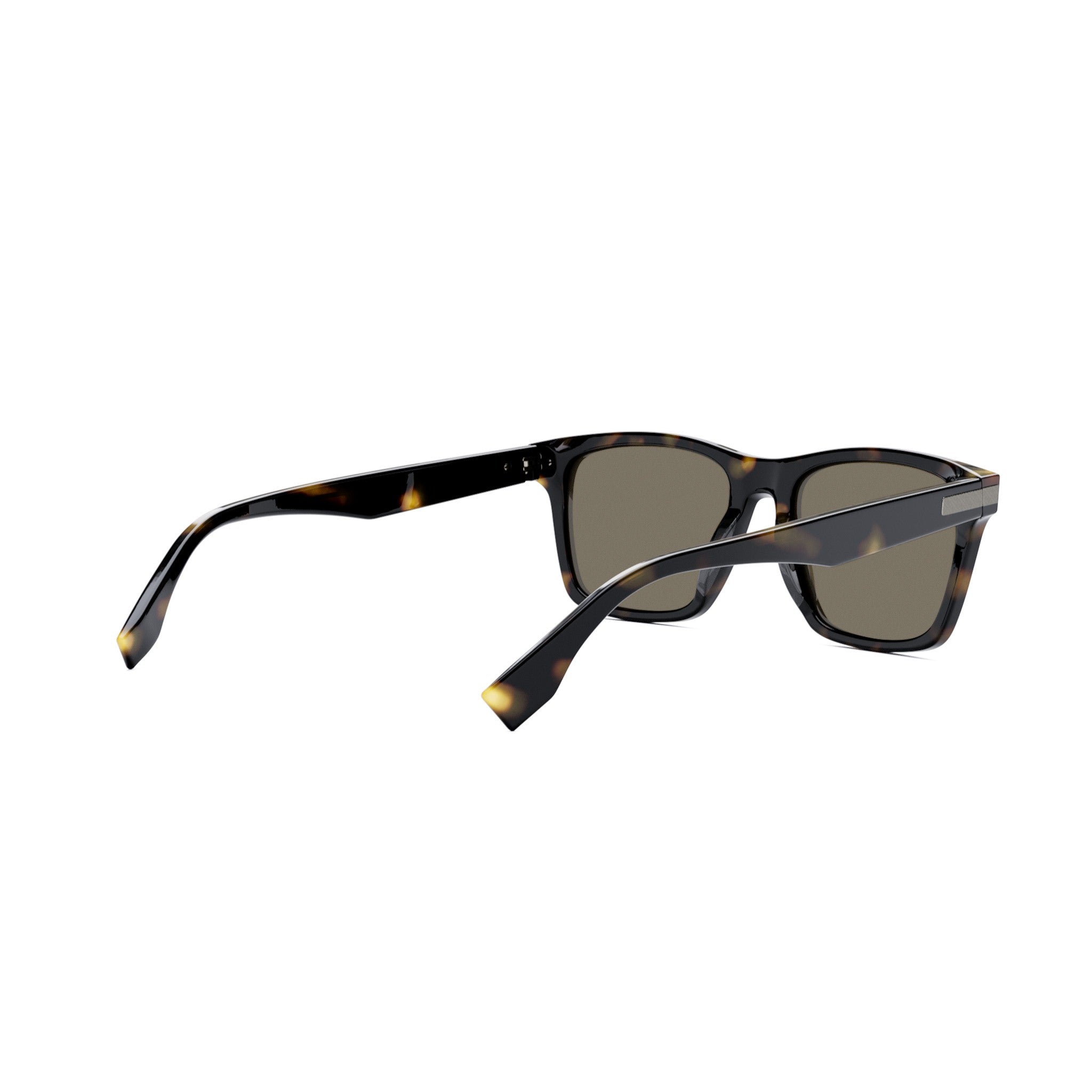 Fendi Essential Brown Geometric Sunglasses