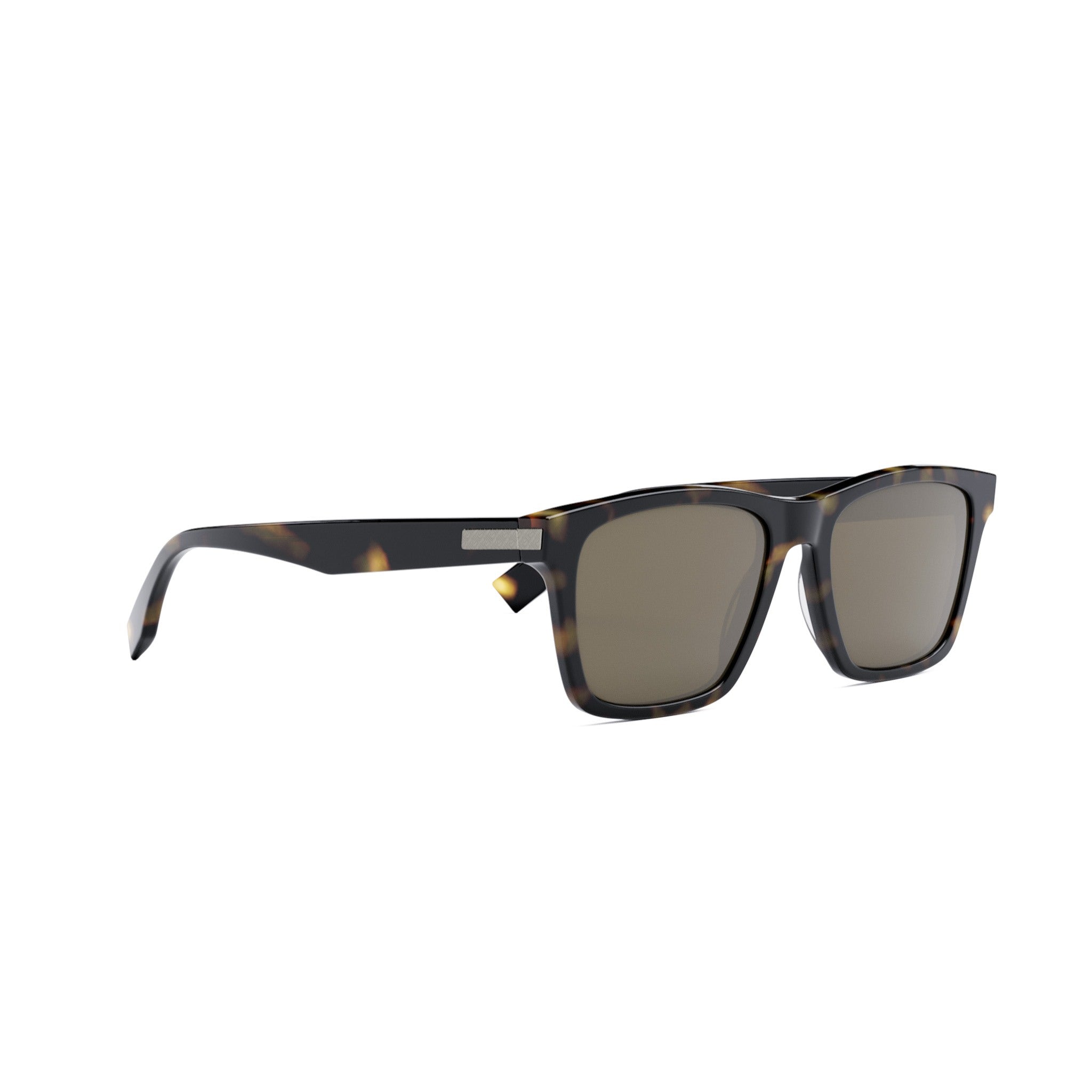 Fendi Essential Brown Geometric Sunglasses