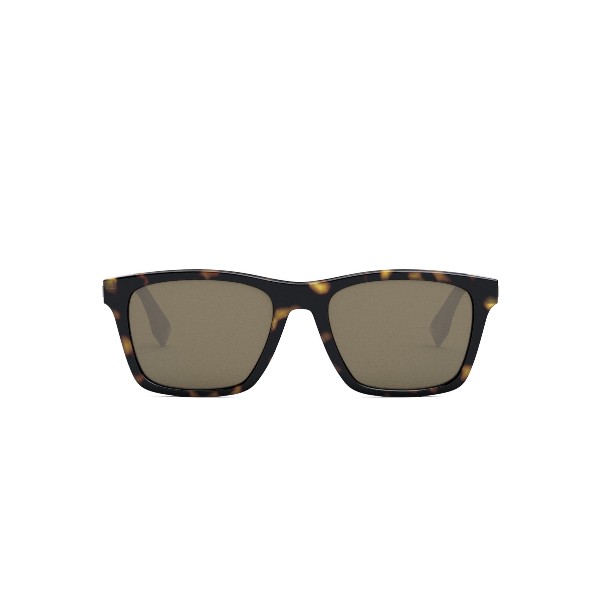 Fendi Essential Brown Geometric Sunglasses