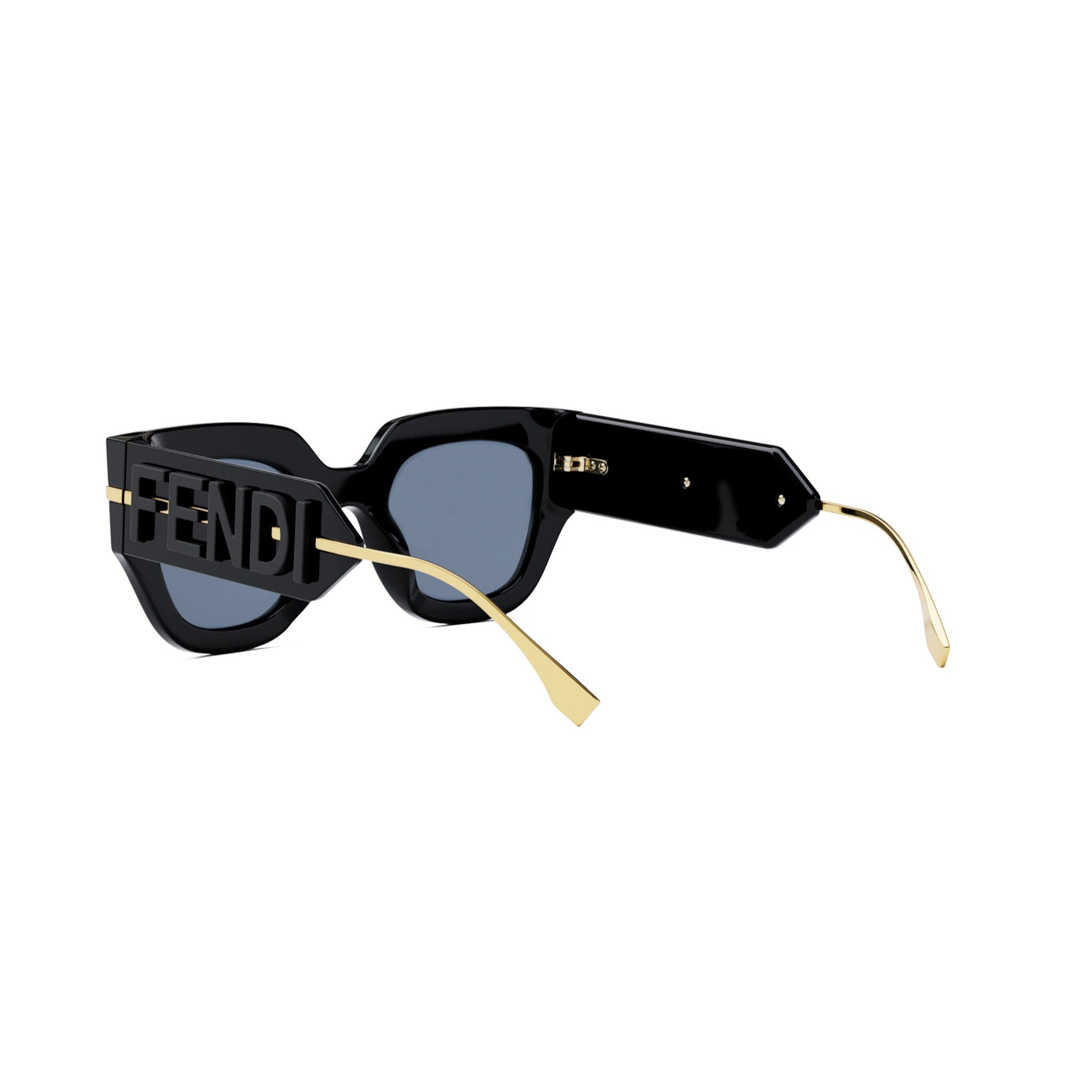 Fendigraphy Black Geometric Sunglasses