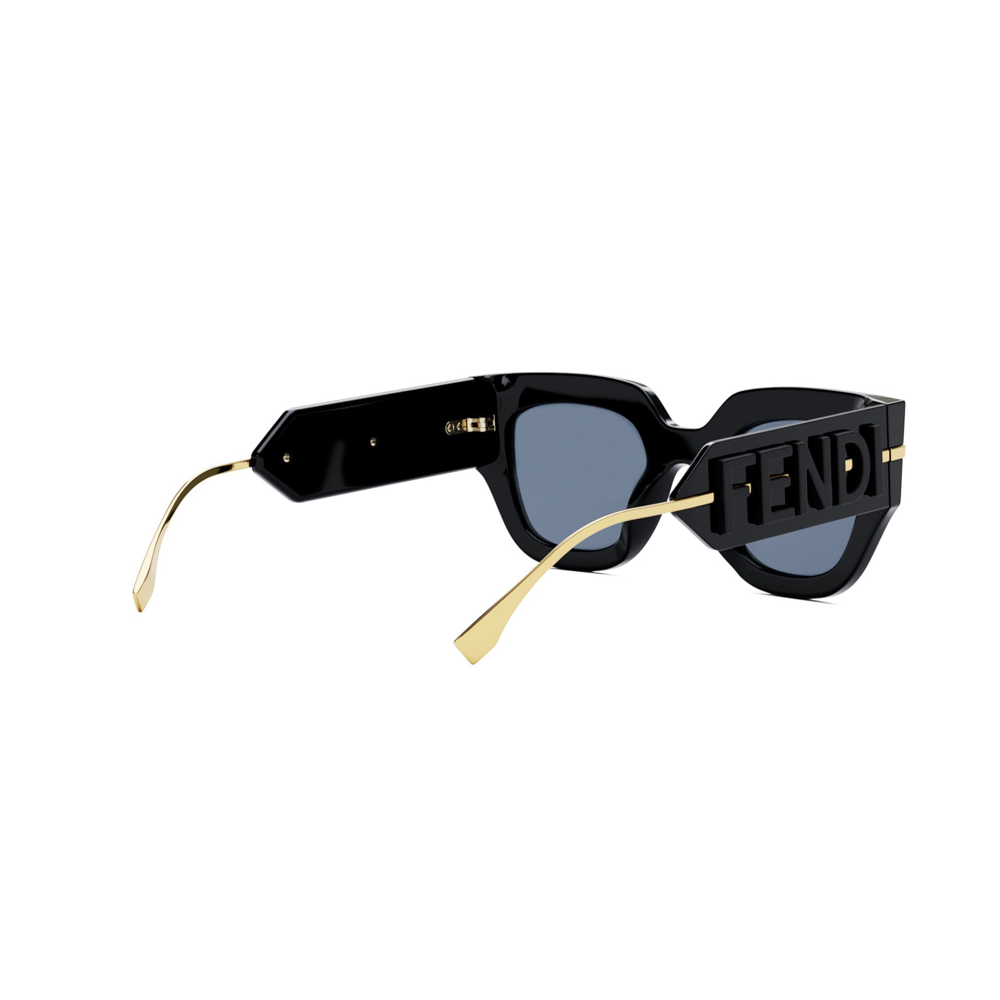 Fendigraphy Black Geometric Sunglasses