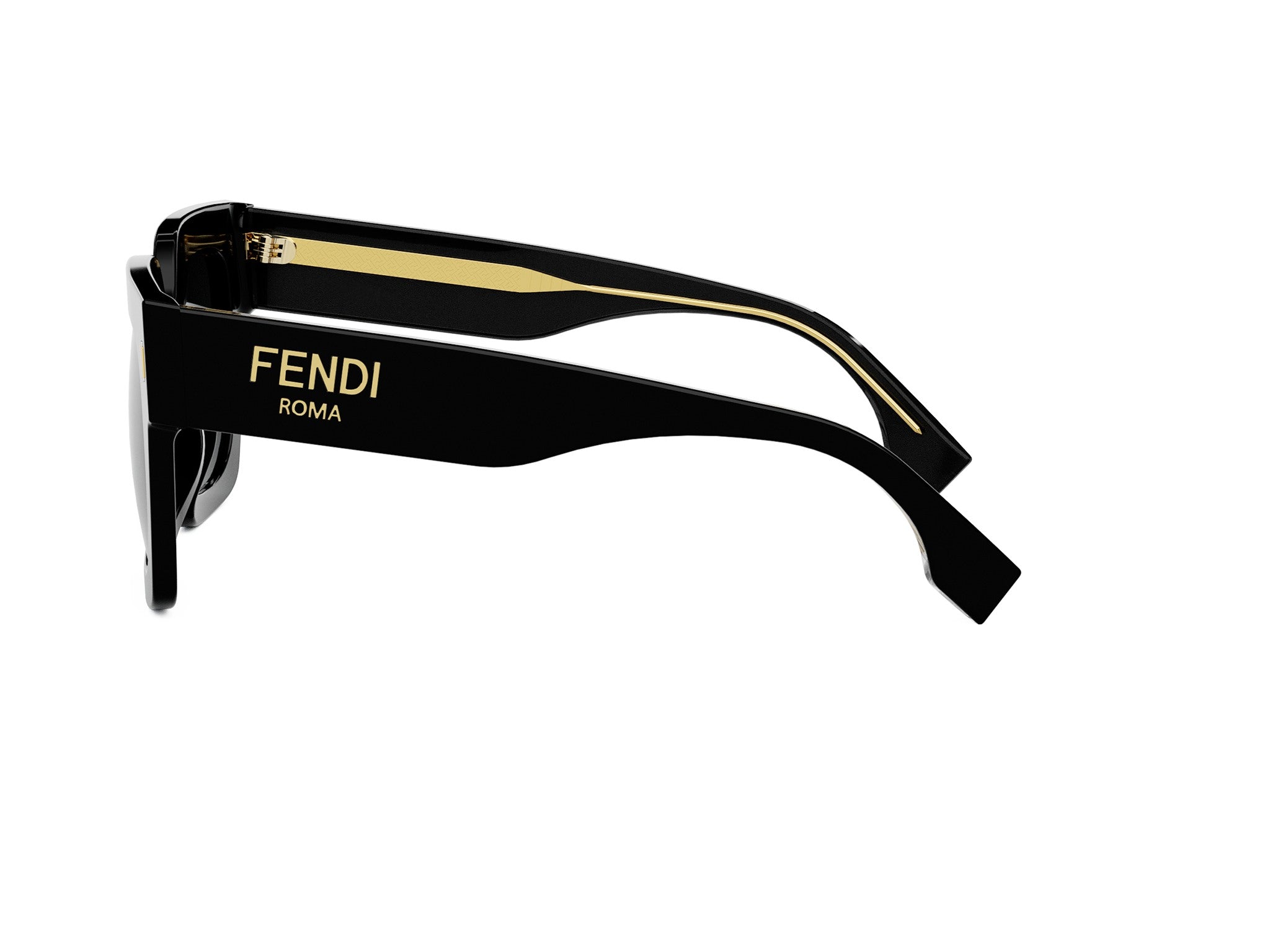 Fendi Roma Black Square Sunglasses