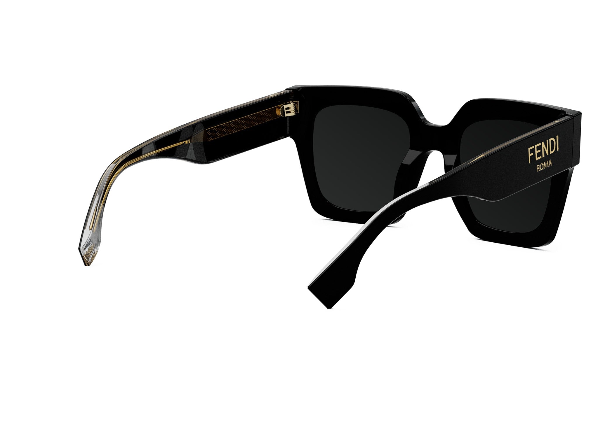 Fendi Roma Black Square Sunglasses