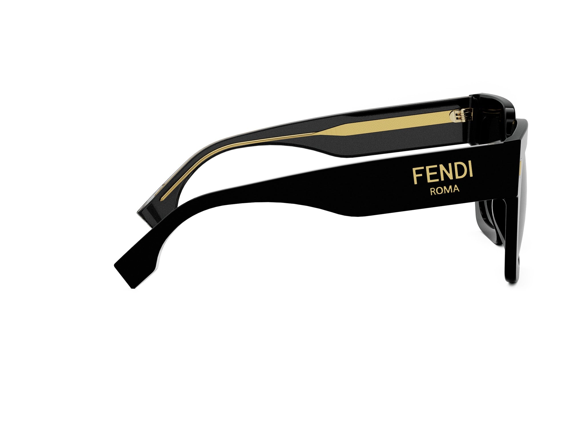 Fendi Roma Black Square Sunglasses