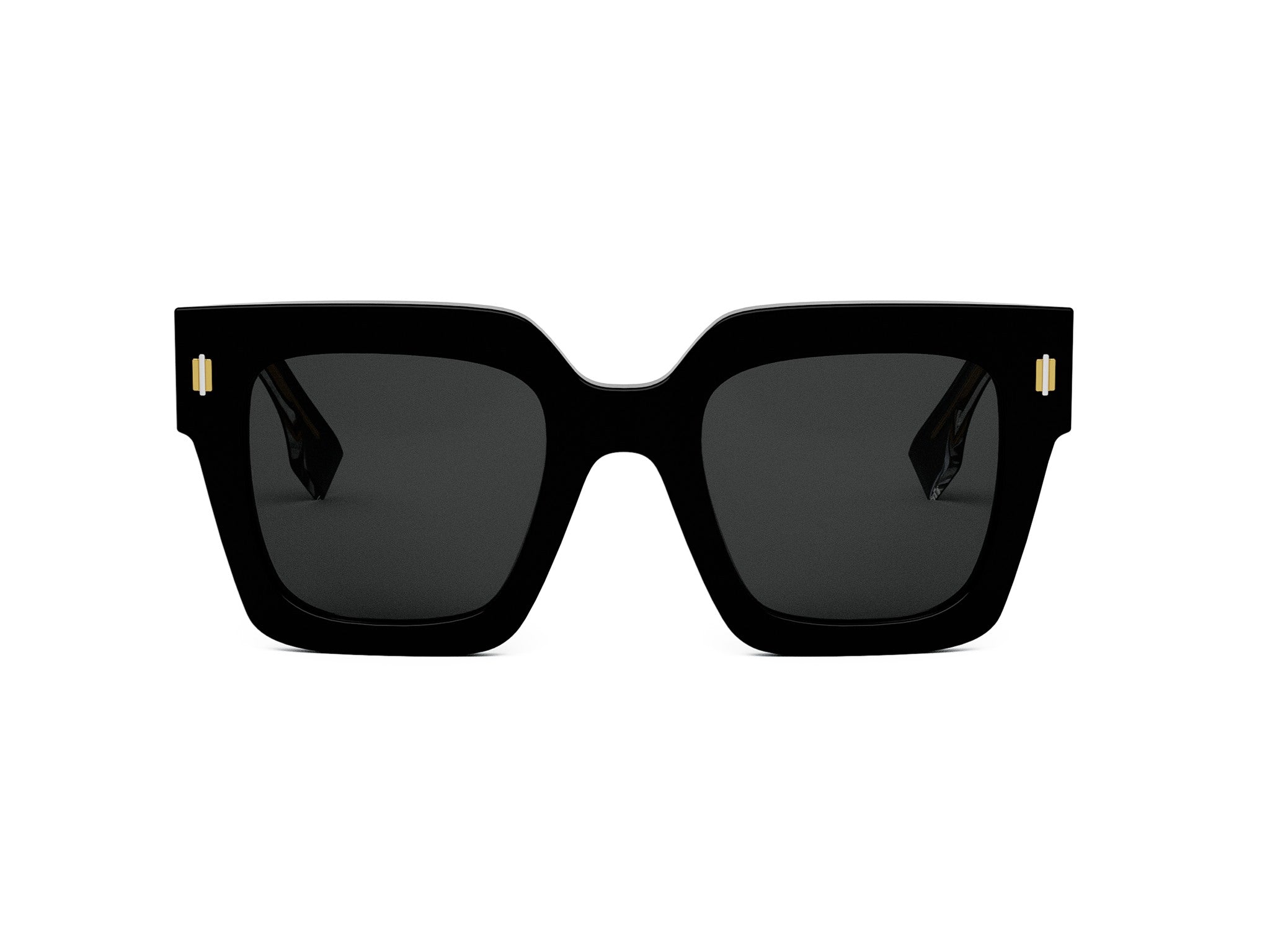 Fendi Roma Black Square Sunglasses
