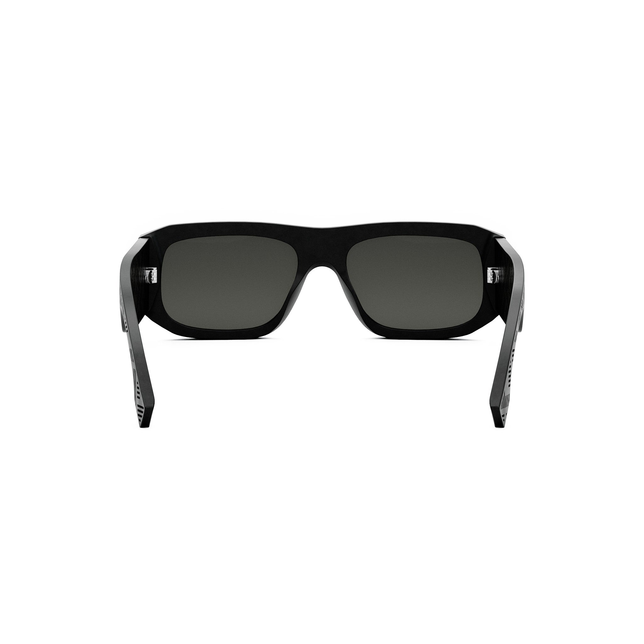 Fendi Shadow Black Rectangular Sunglasses