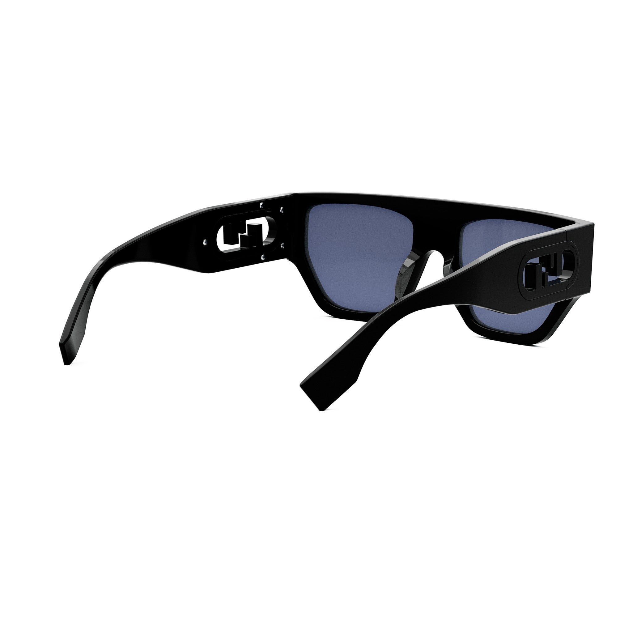 O'Lock Black Geometric Sunglasses
