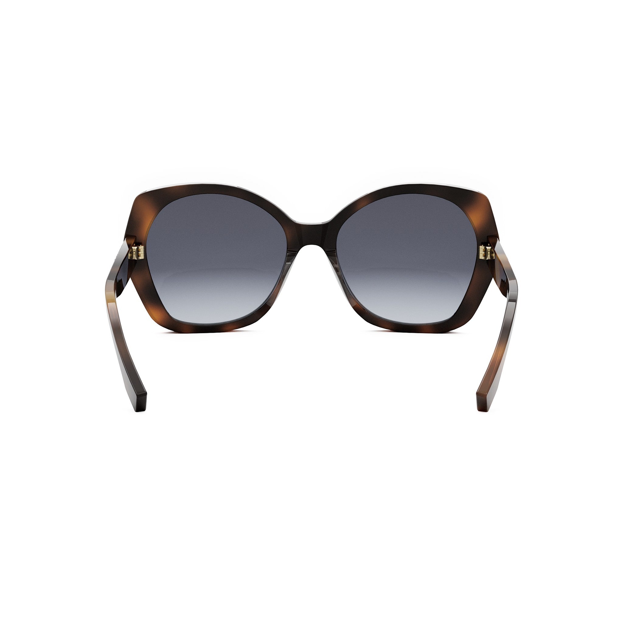 Lettering Havana Butterfly Sunglasses