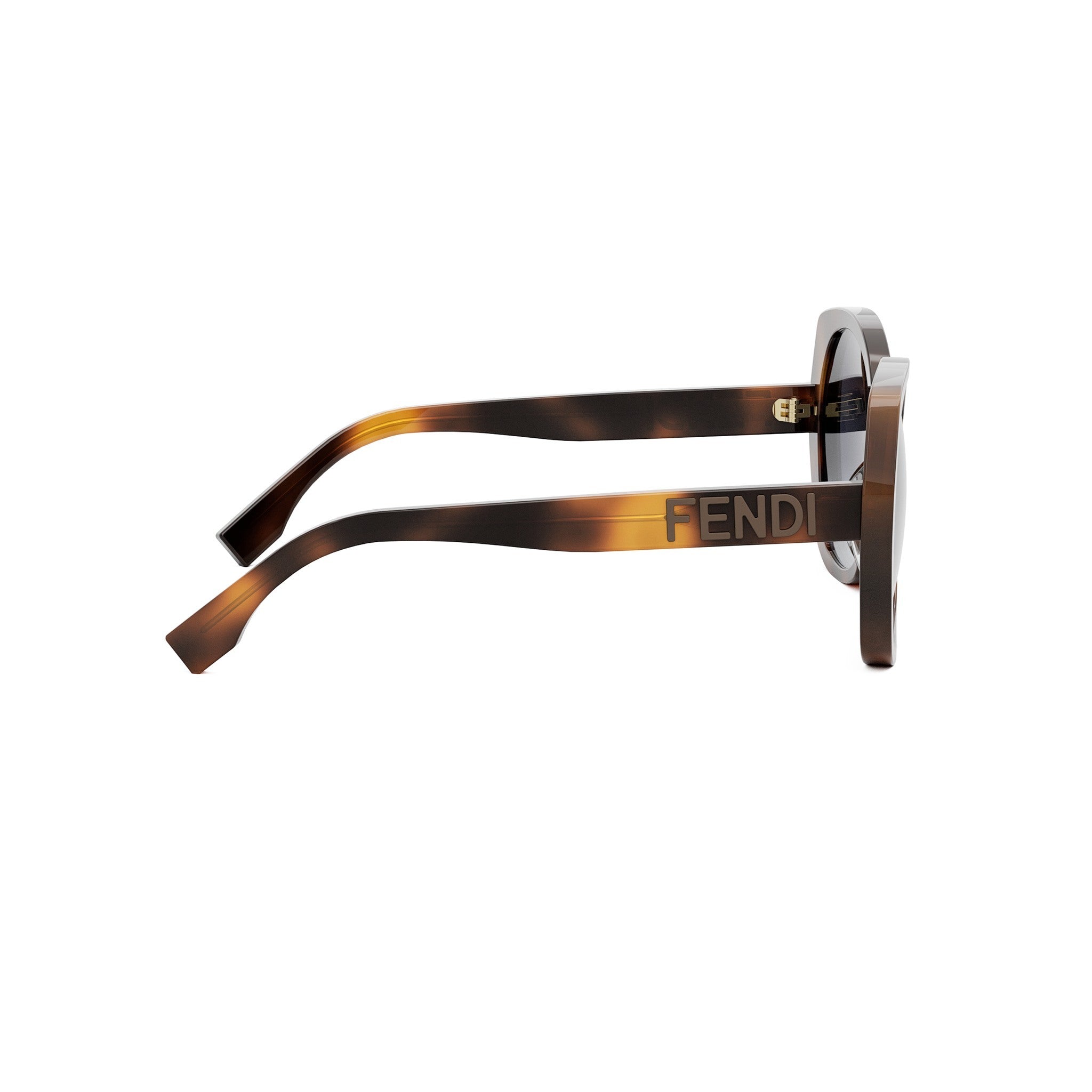 Lettering Havana Butterfly Sunglasses