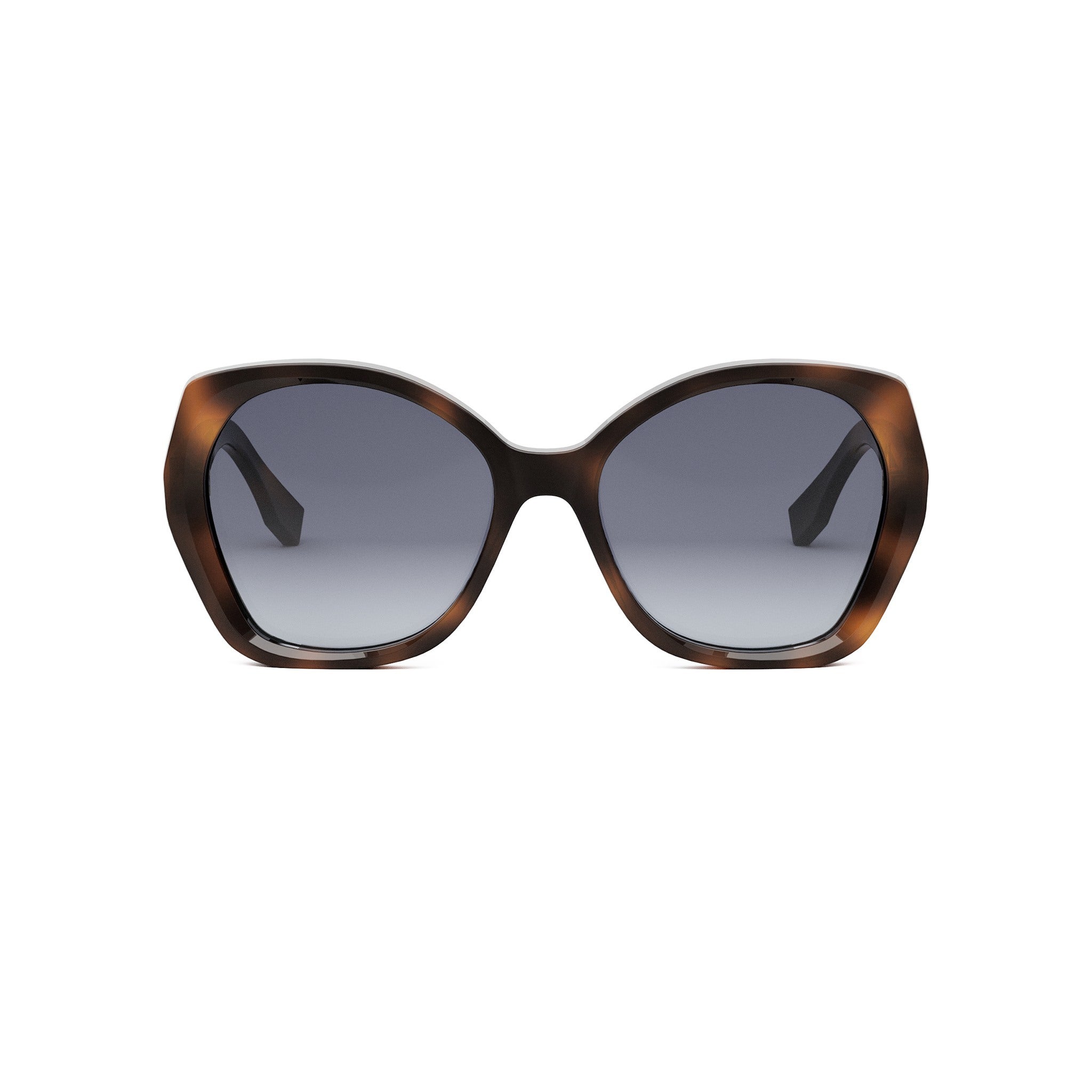 Lettering Havana Butterfly Sunglasses